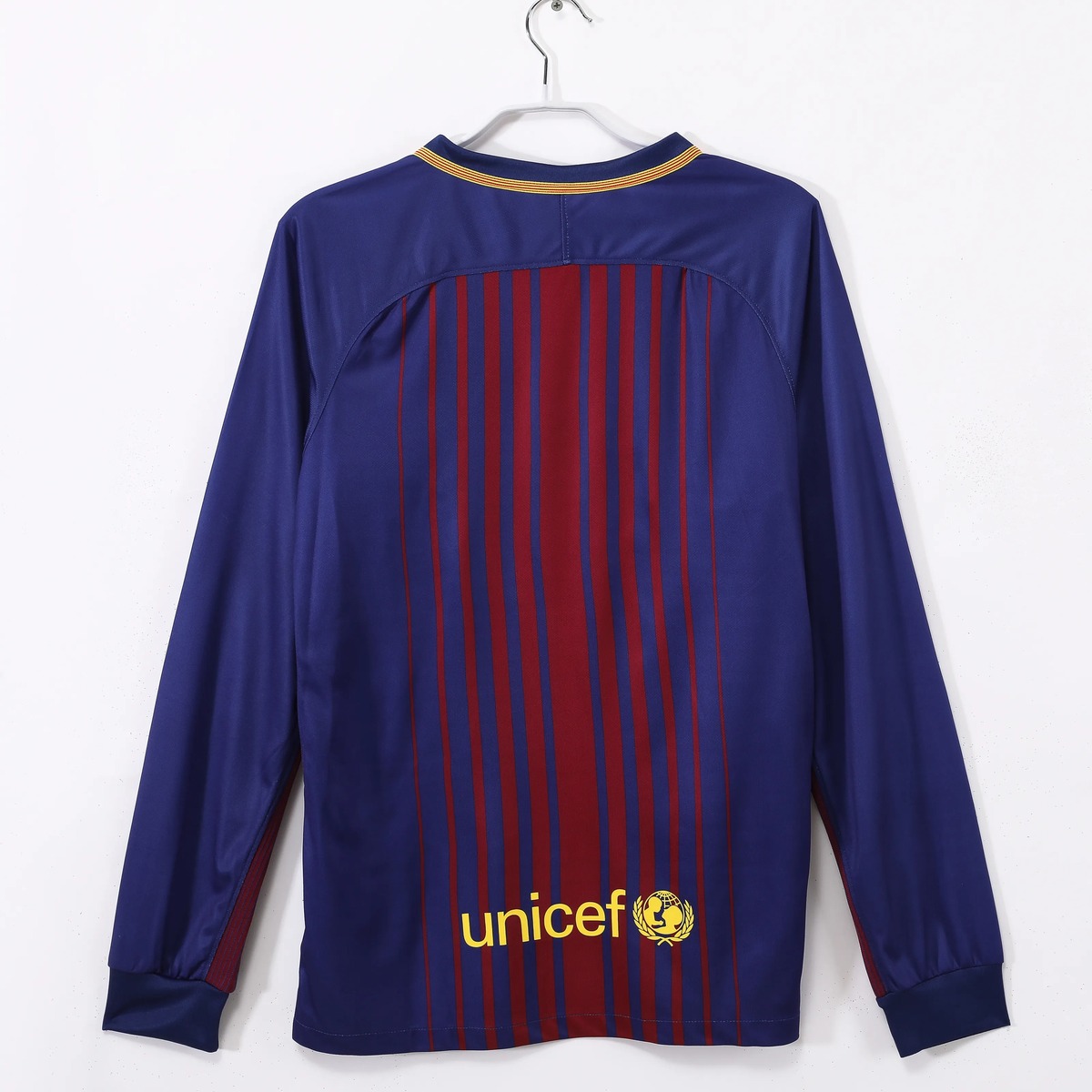 Barcellona 2017/18 Maglia Home Manica Lunga Retro Blaugrana