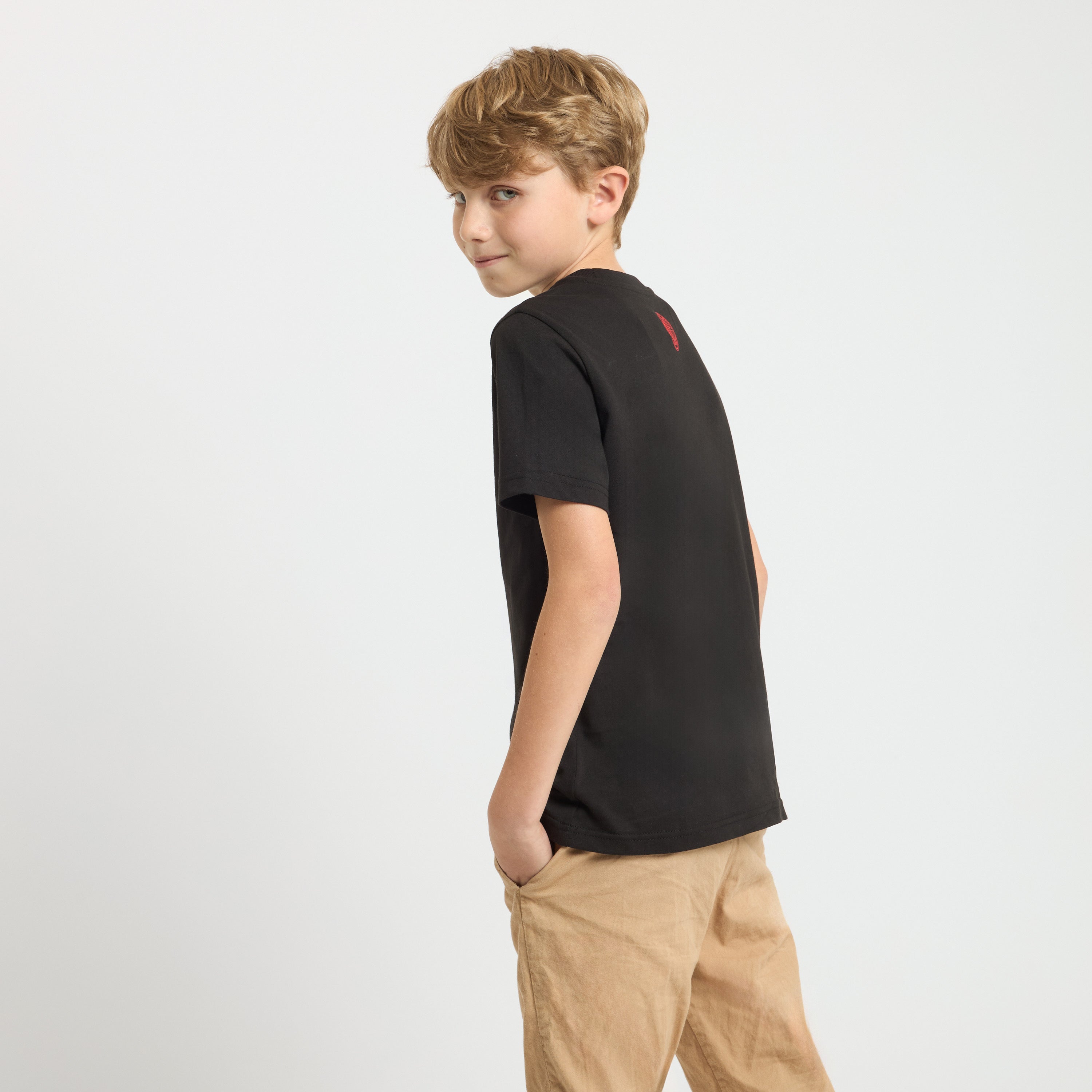 AC Milan Culture maglietta bambino nera cotone 6-14 anni