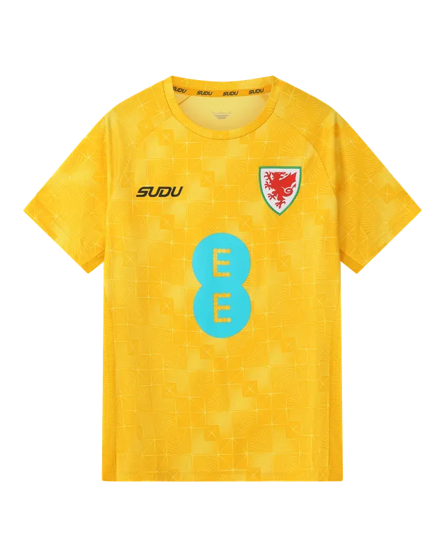 Wales Training Players Away maglia allenamento donna gialla