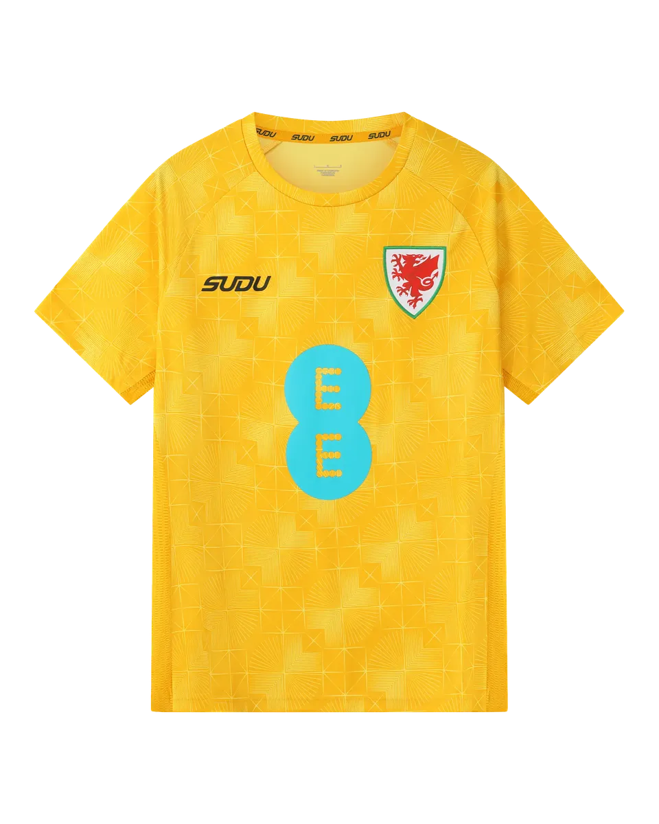 Wales Training Players Away maglia allenamento donna gialla