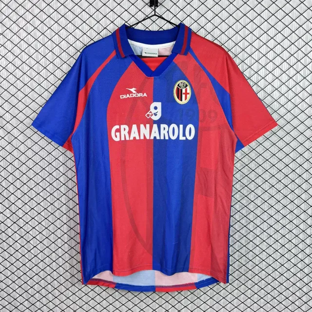 Maglia Bologna 1998/99 Retro maglia strisce rosse blu