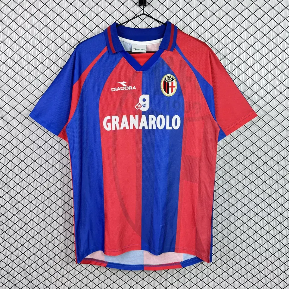 Maglia Bologna 1998/99 Retro maglia strisce rosse blu