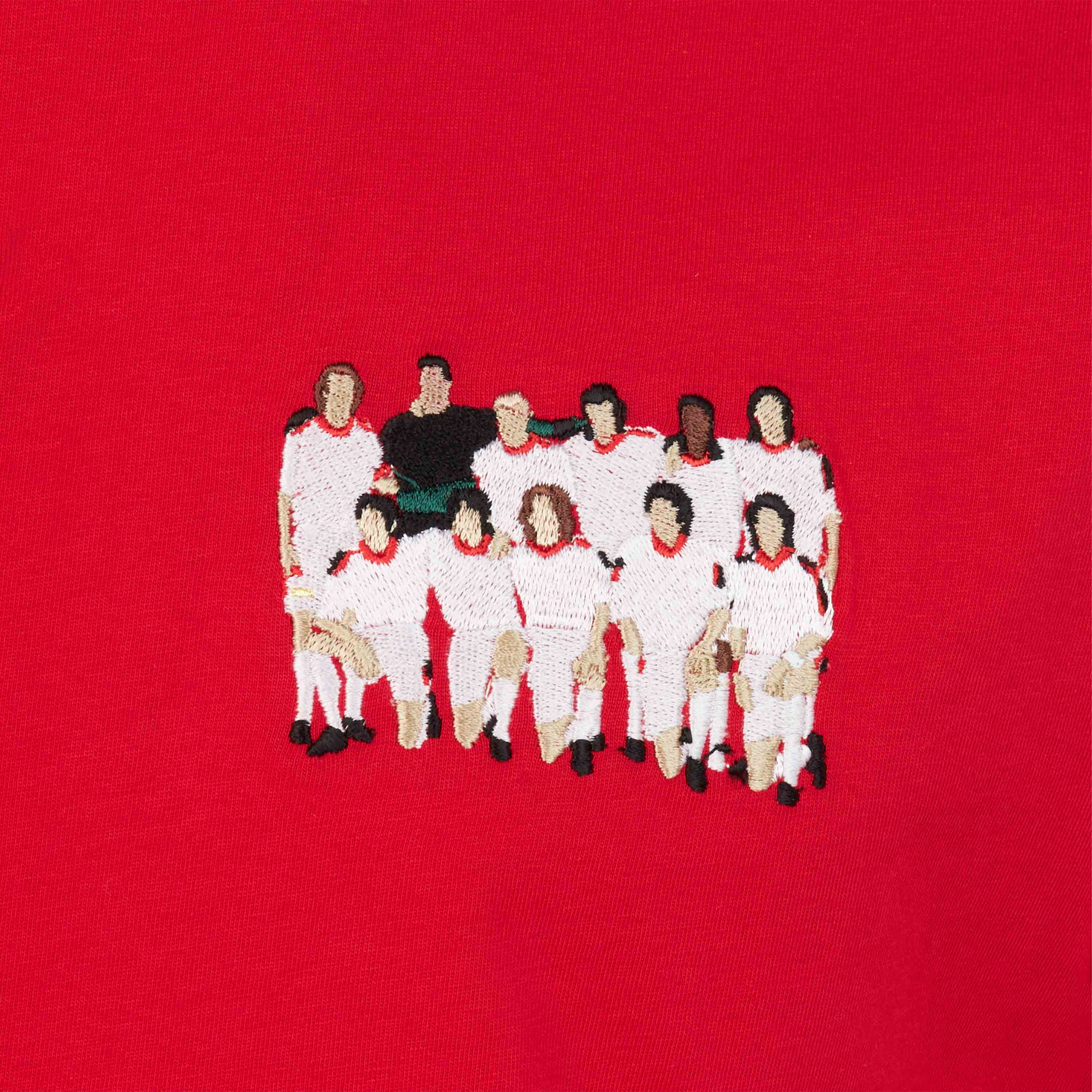 AC Milan Retro Champions 2002/03 T-shirt rossa cotone