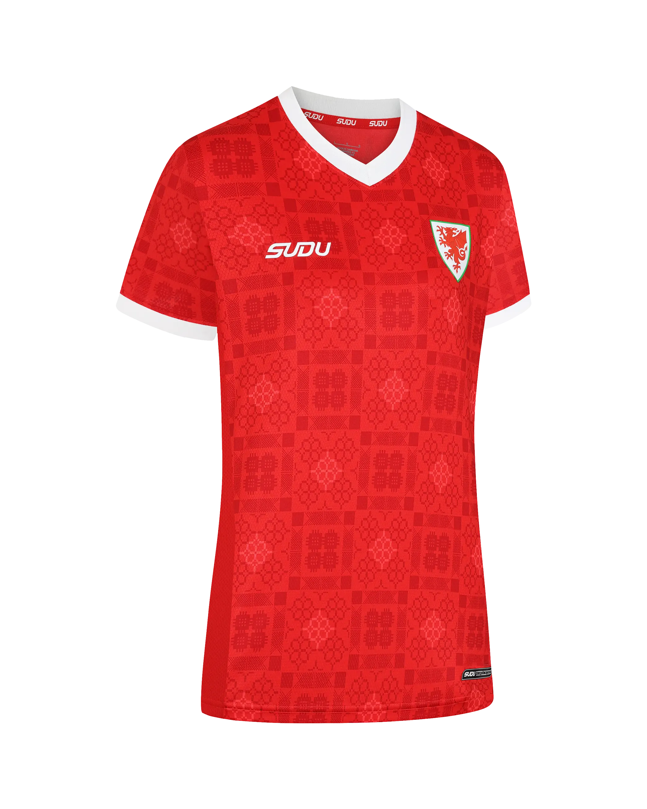 Wales SUDU 2026-28 Pro maglia casa donna taglia 12 rossa