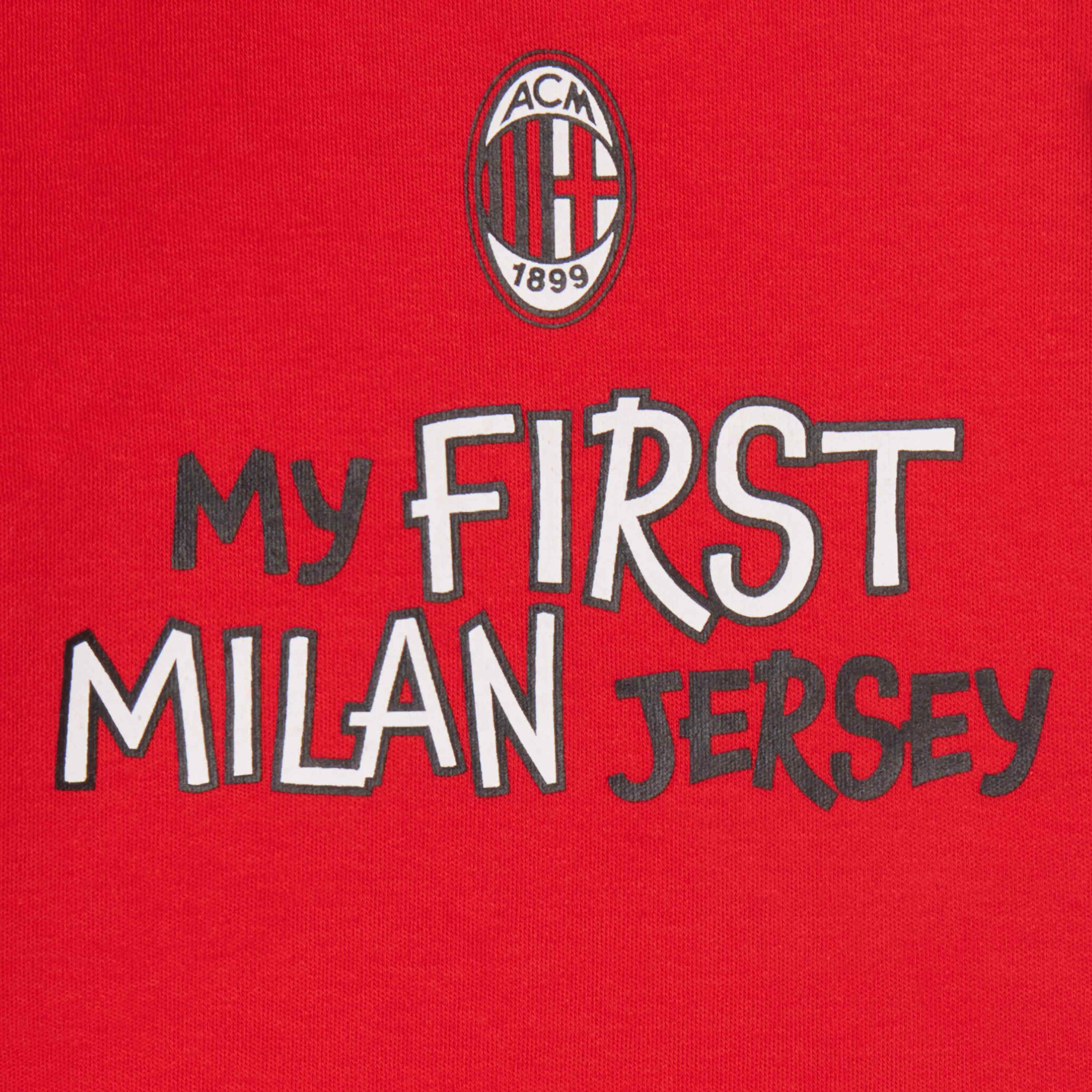 AC Milan Milanista Body Neonato Bianco Rosso Set