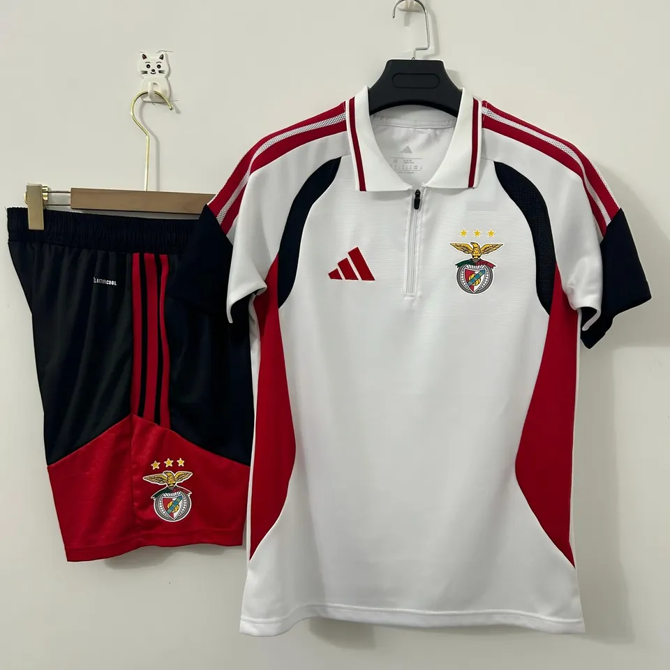 Benfica Allenamento 2026/27 completo polo bianca