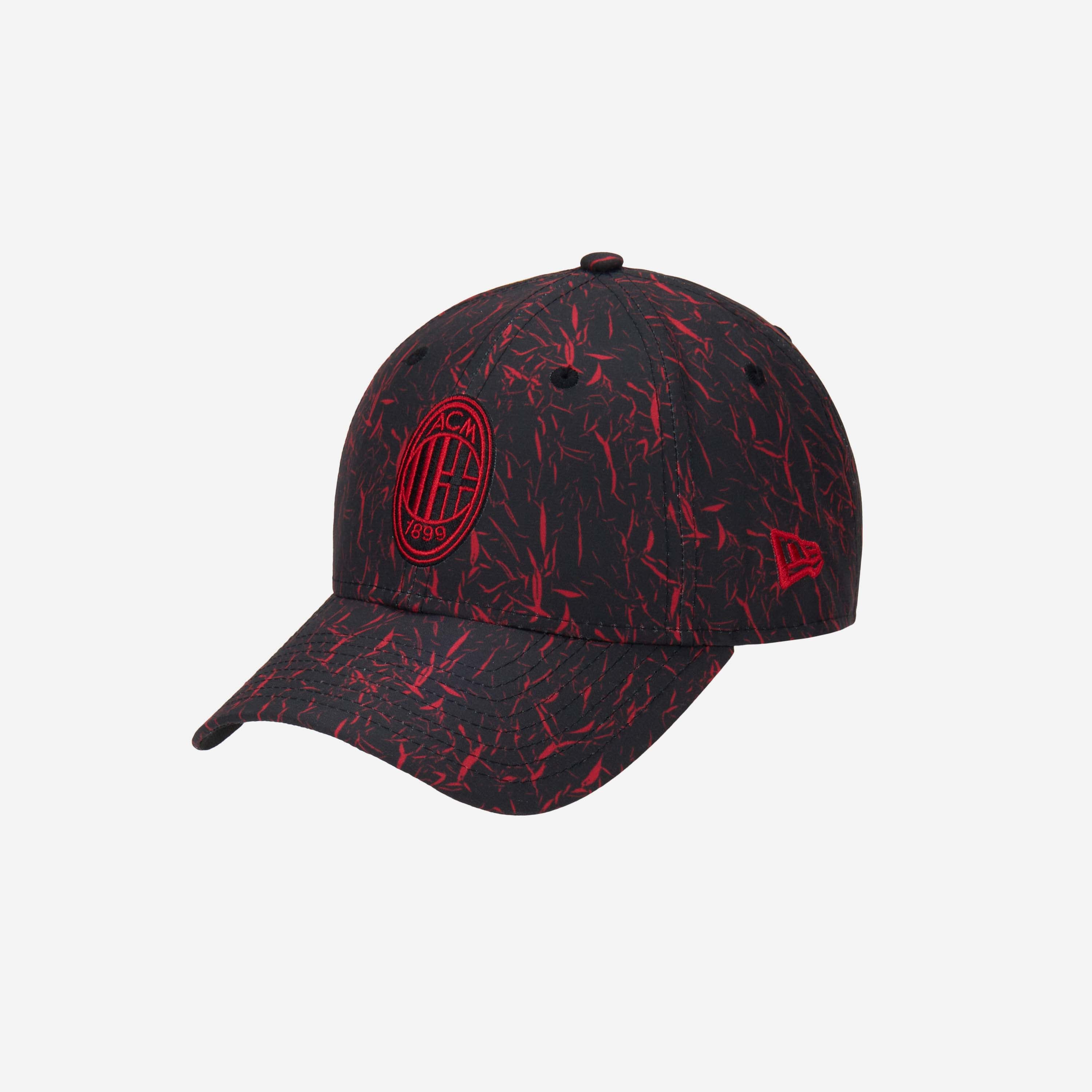 New Era 9FORTY AC Milan Cappello Nero Logo Cotone