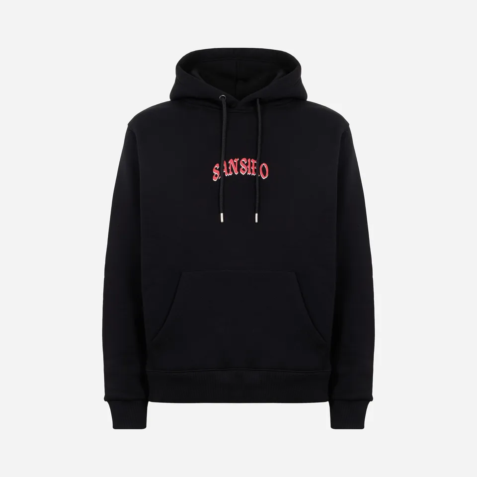 AC Milan San Siro felpa cappuccio nera comfort fit