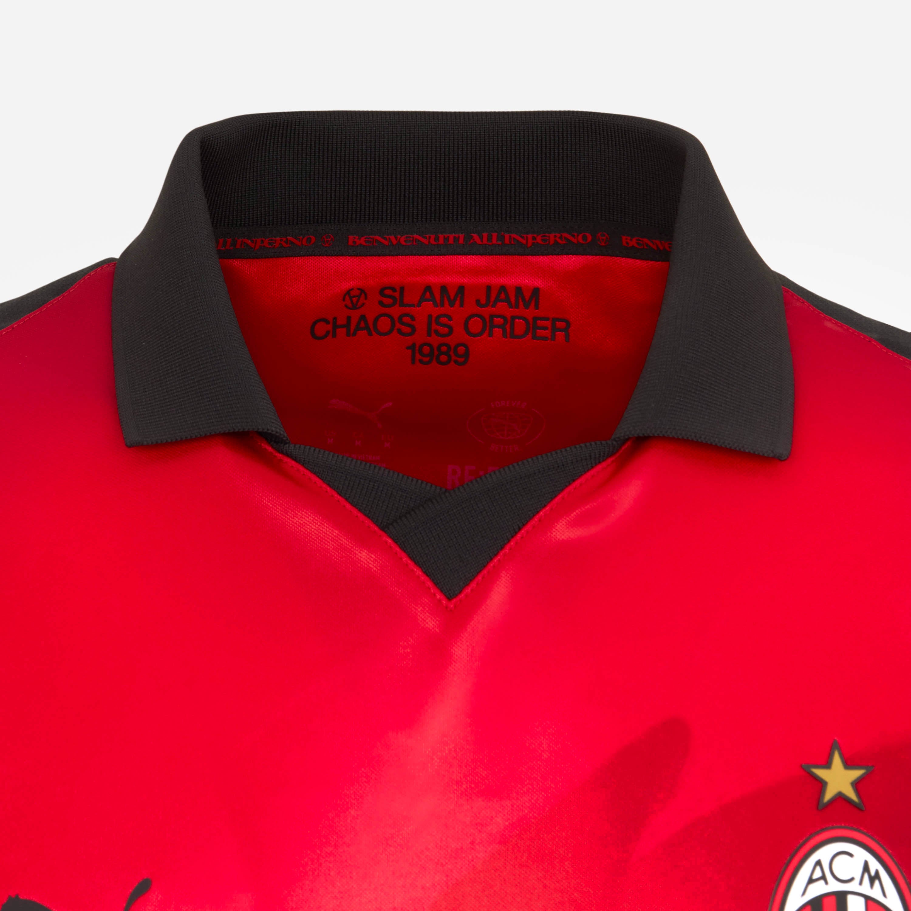 Puma x AC Milan x Slam Jam maglia gara rossa manica lunga