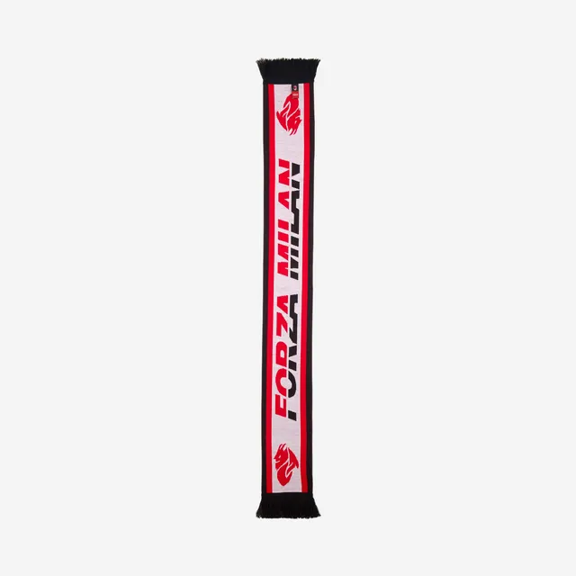 AC Milan Forza Milan sciarpa stadio bianca unisex