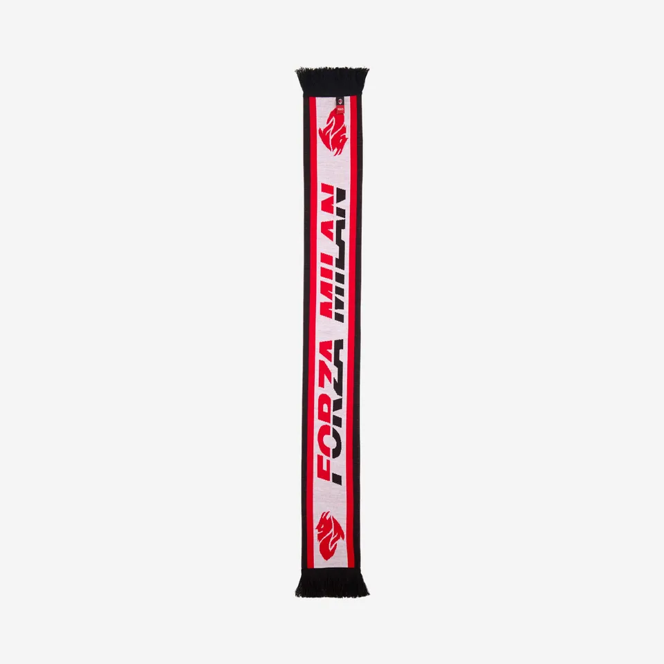 AC Milan Forza Milan sciarpa stadio bianca unisex