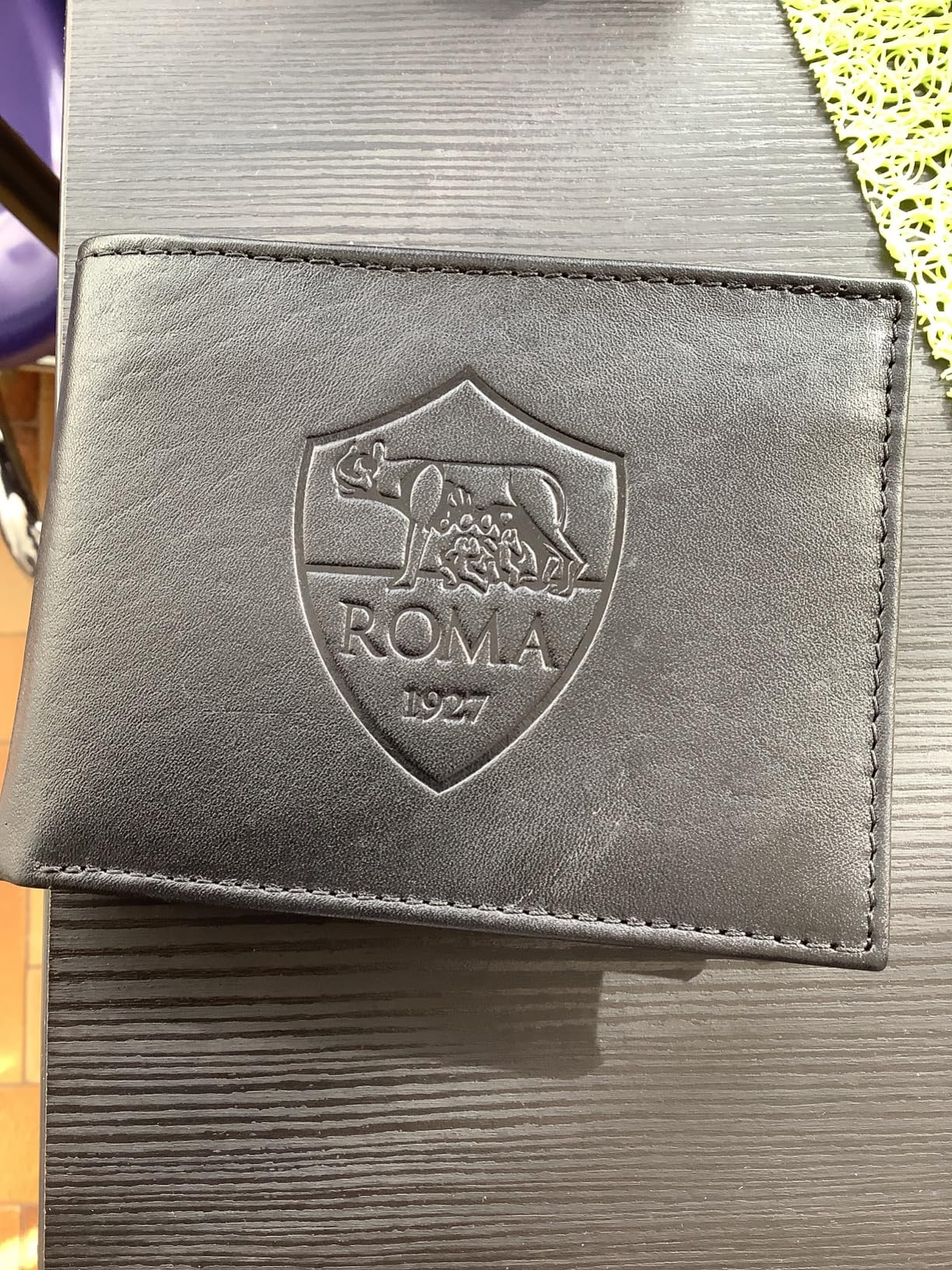 Roma Fanshop Accessori Portafoglio in Pelle Logo Roma Ufficiale