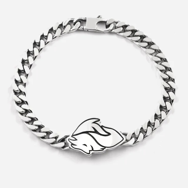 Nove25 x Milan Silver Devil bracciale argento 19cm