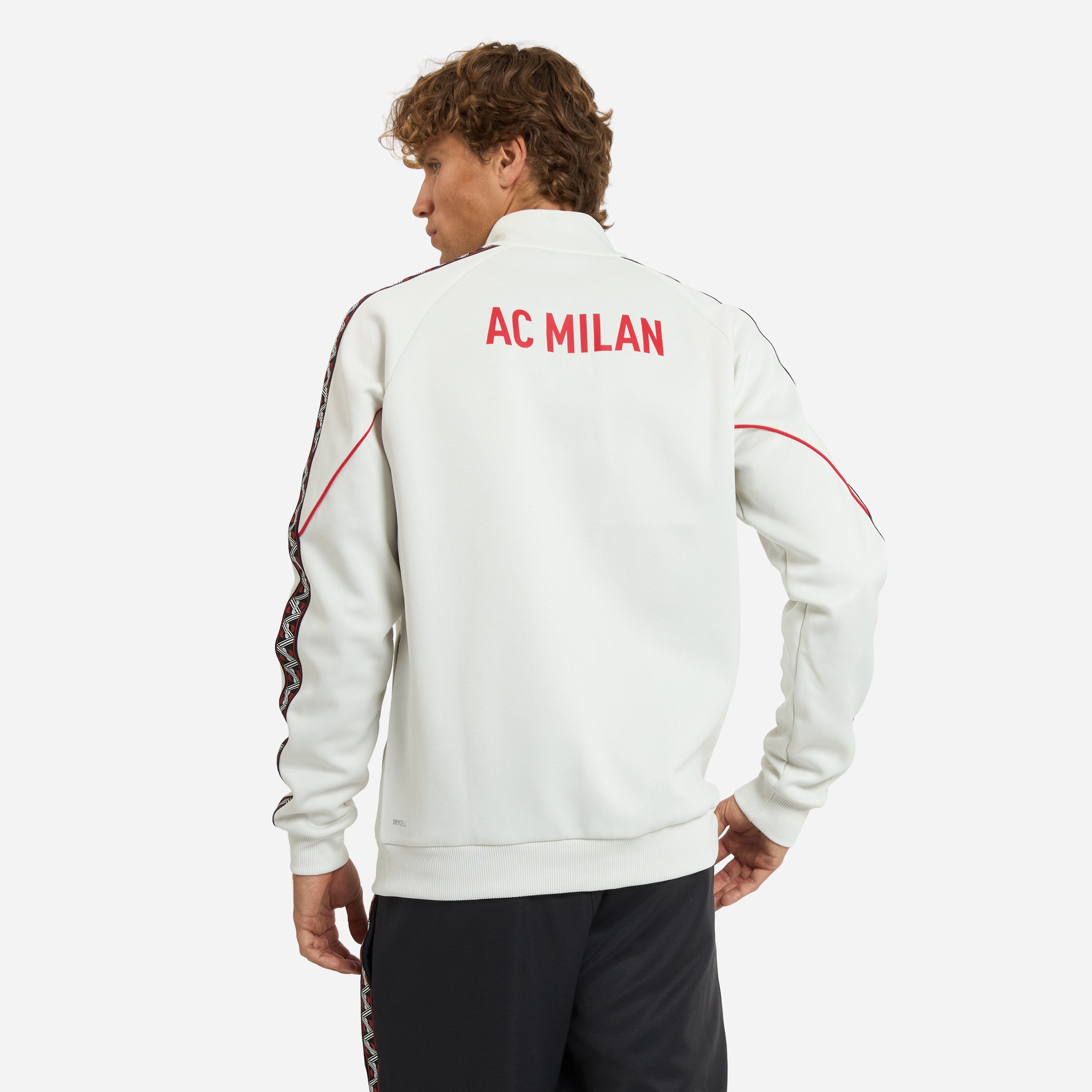 AC Milan King Collection giacca uomo bianca con zip