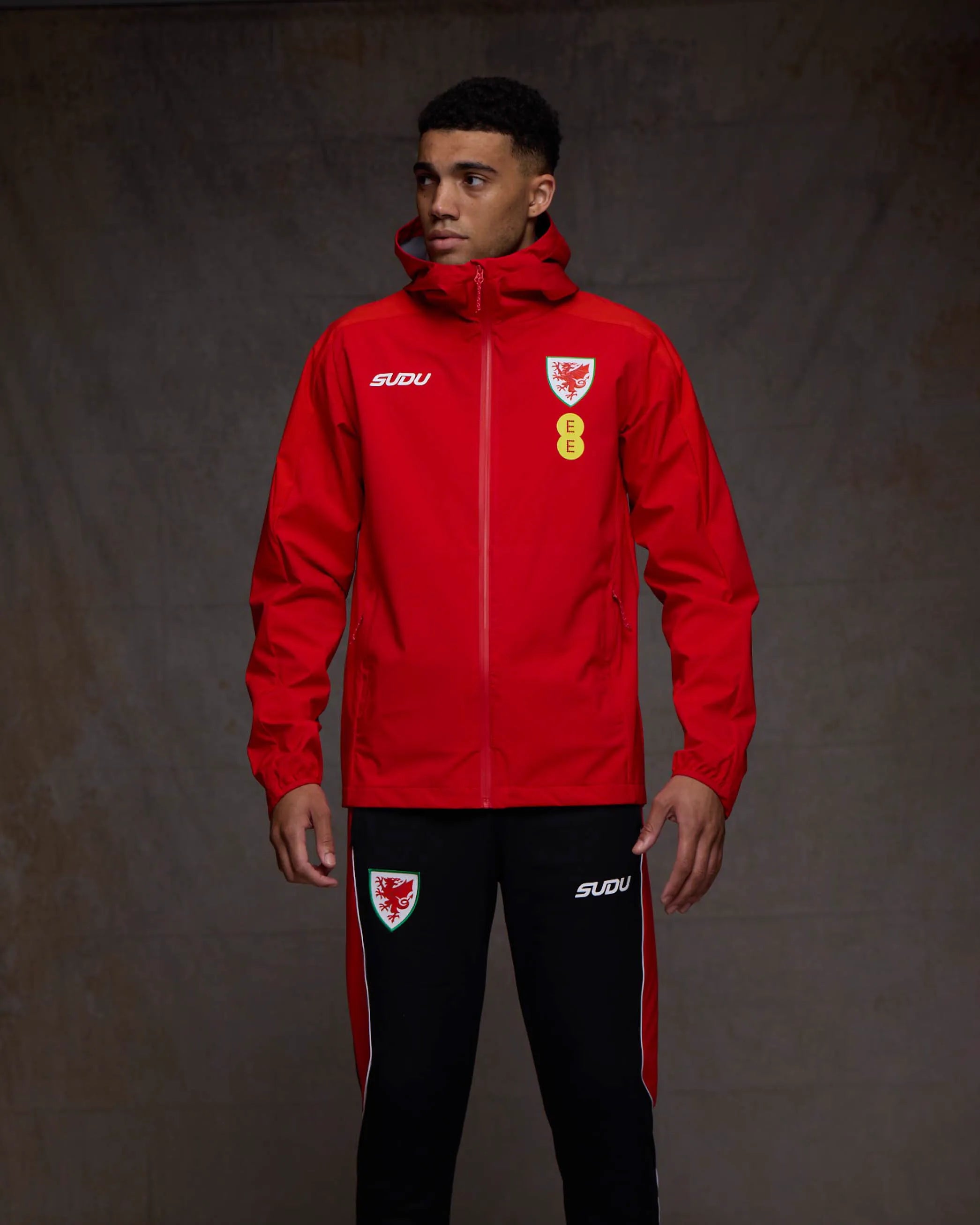Wales Training SUDU Players giacca leggera rossa