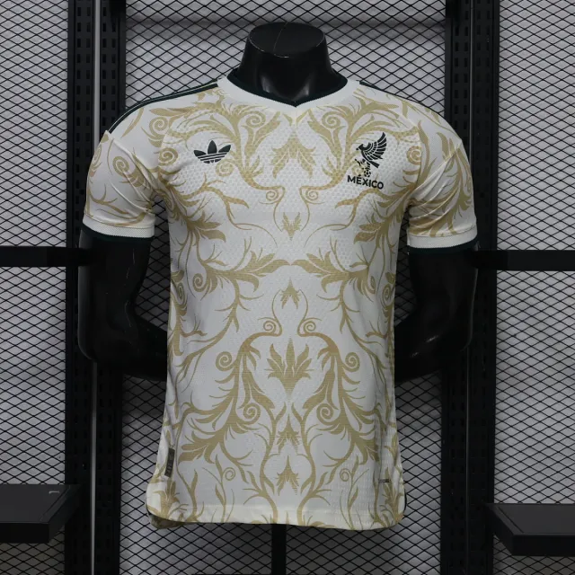 Tifoso Store Messico Special 2026/27 maglia calcio crema oro