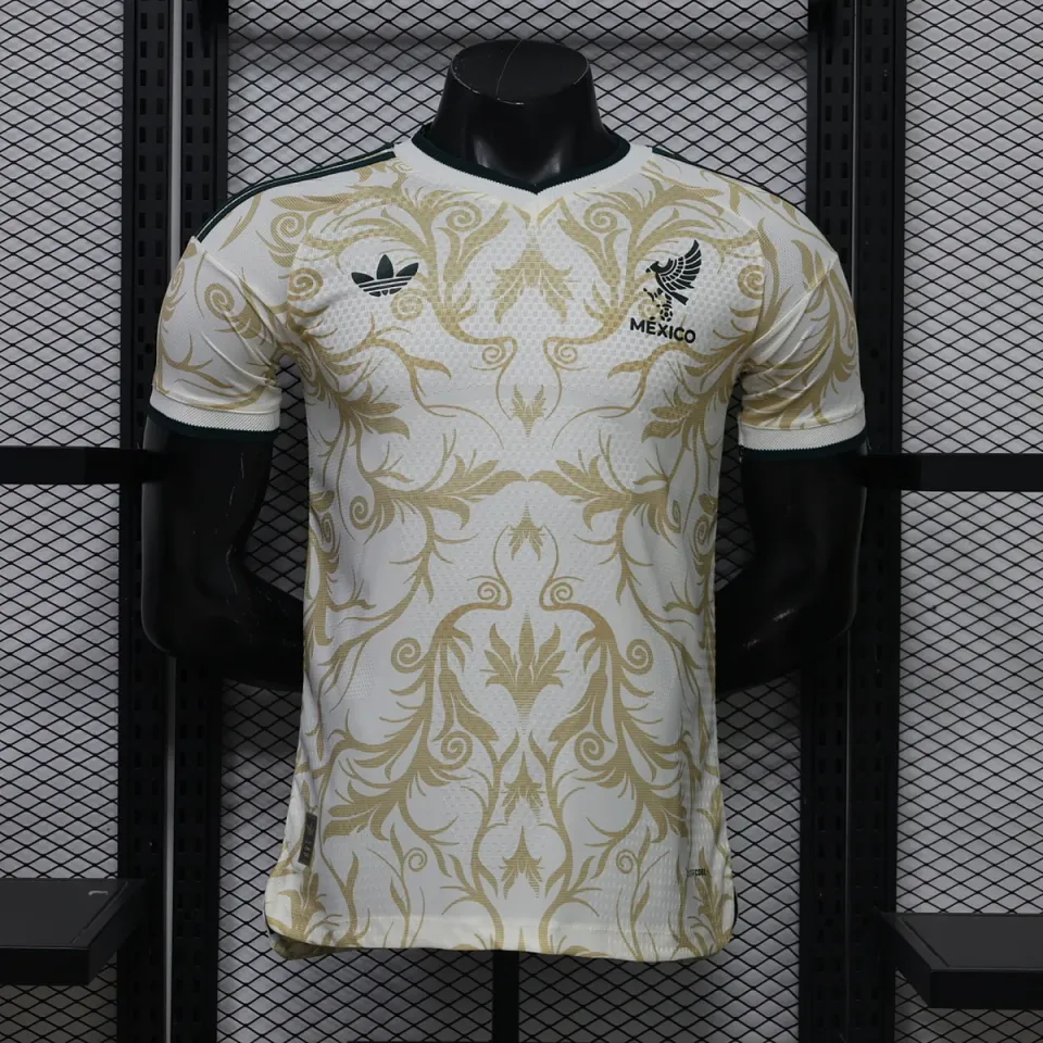 Tifoso Store Messico Special 2026/27 maglia calcio crema oro
