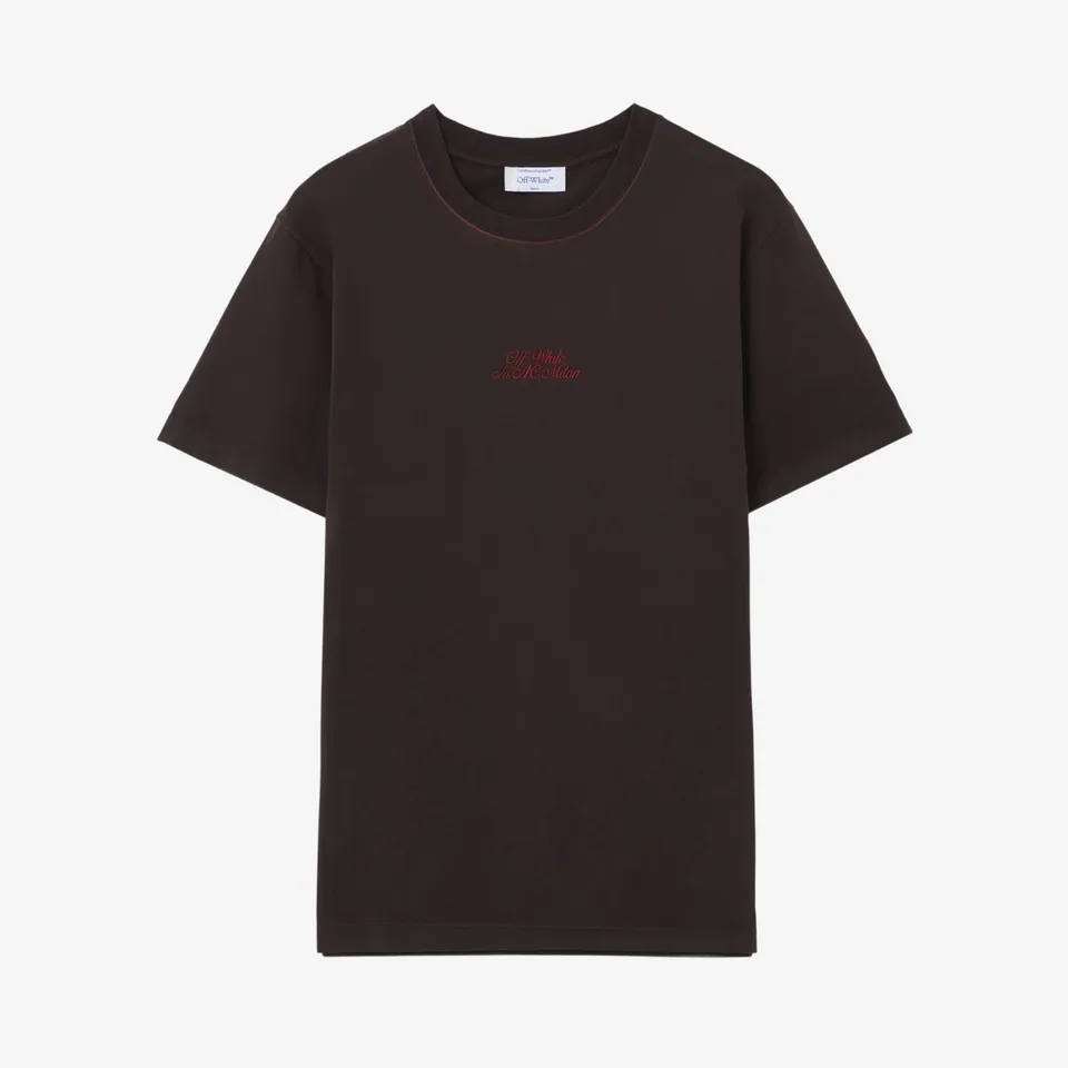 AC Milan Off-White t-shirt bianca regular cotone