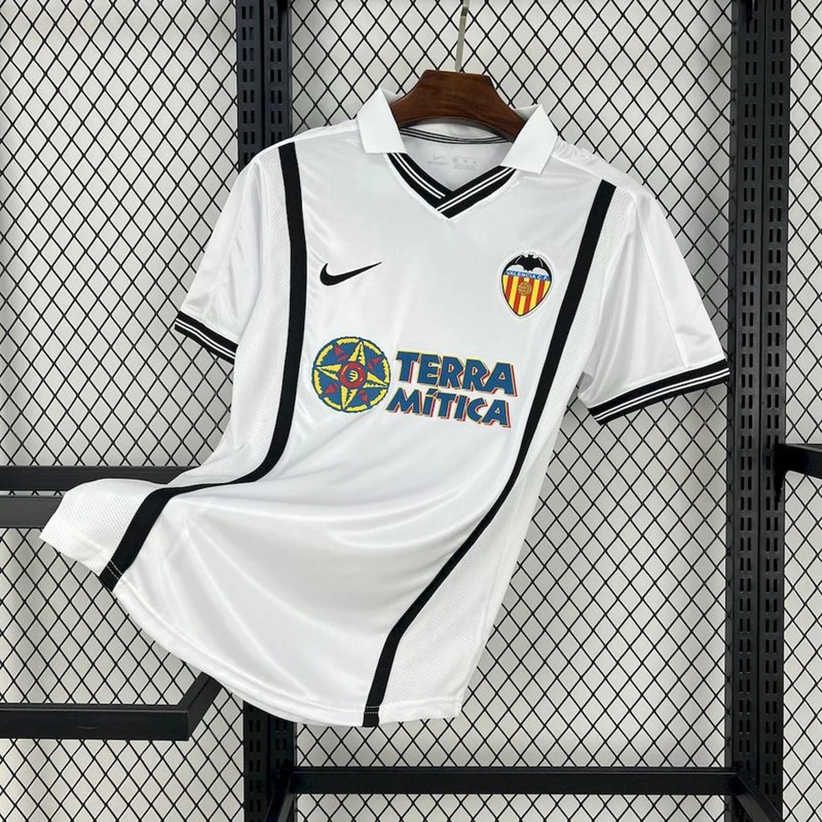 Valencia 2000/01 maglia bianca retro