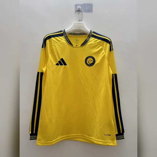 Al-Nassr Maglie da Calcio prima maglia manica lunga 2026/27 gialla