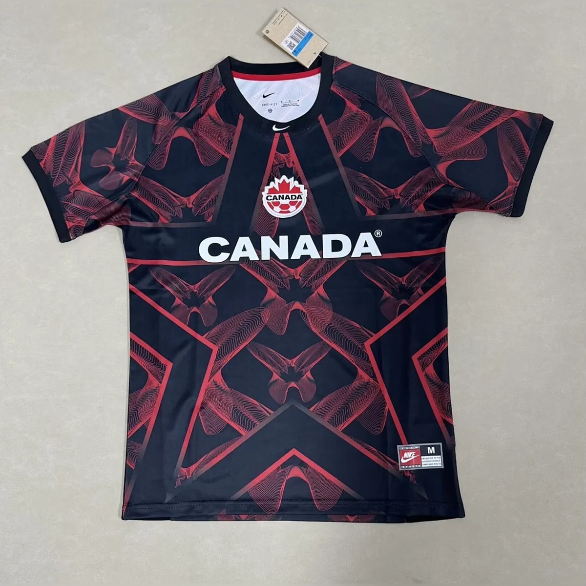 Canada Portiere 2026/27 maglia portiere nera grafica rossa