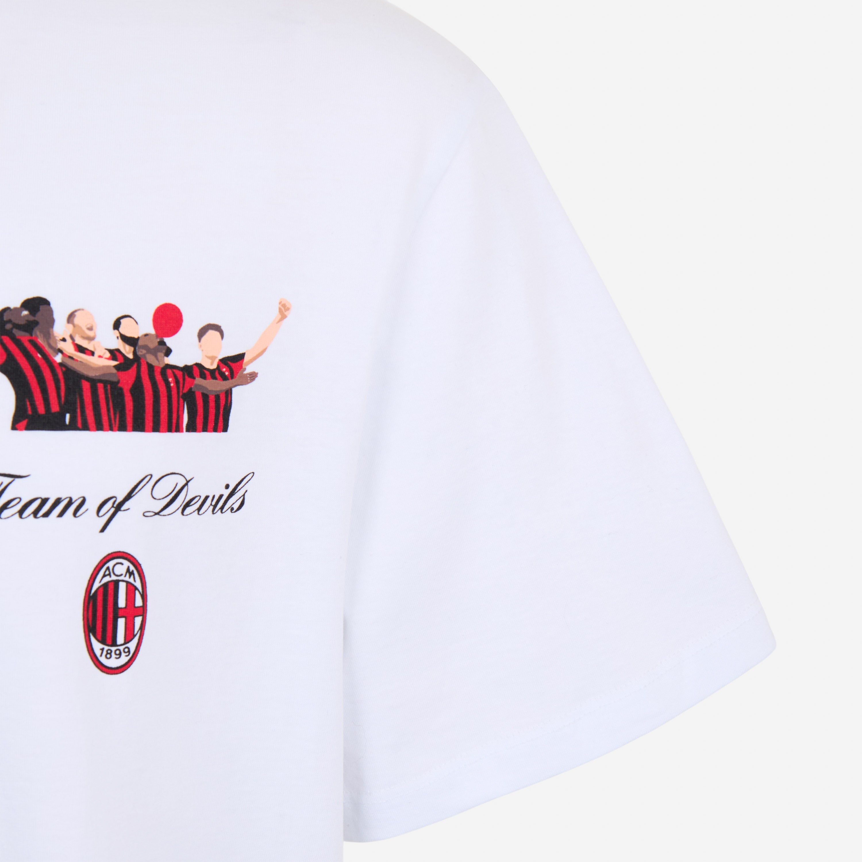 AC Milan Celebration maglietta bianca cotone Team of Devils