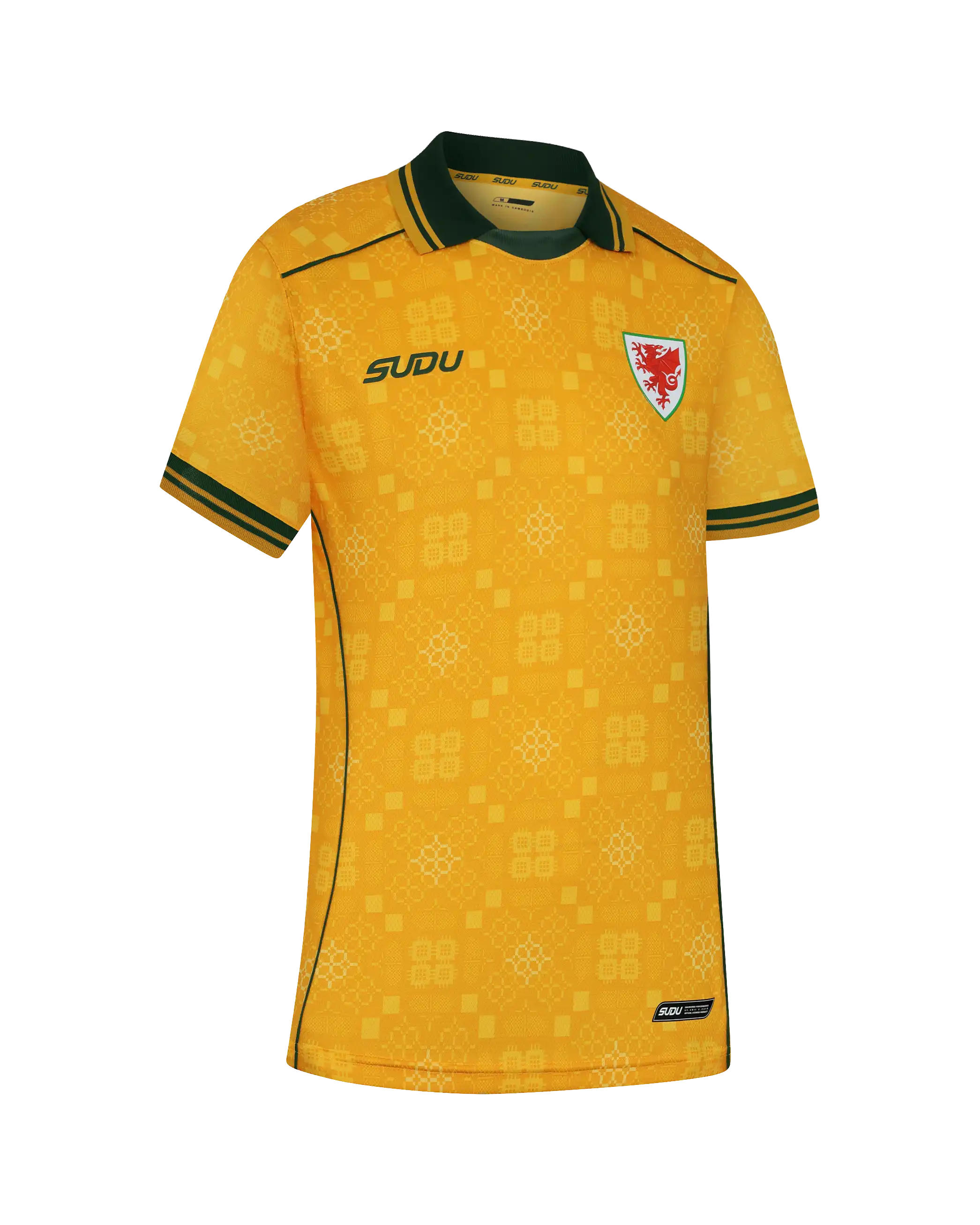 Wales SUDU Away Kit 2026-27 maglia gara pro uomo gialla