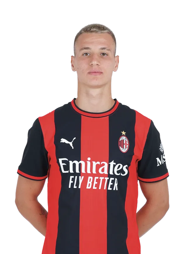 AC Milan Kit Gara maglia Home Authentic Camarda uomo