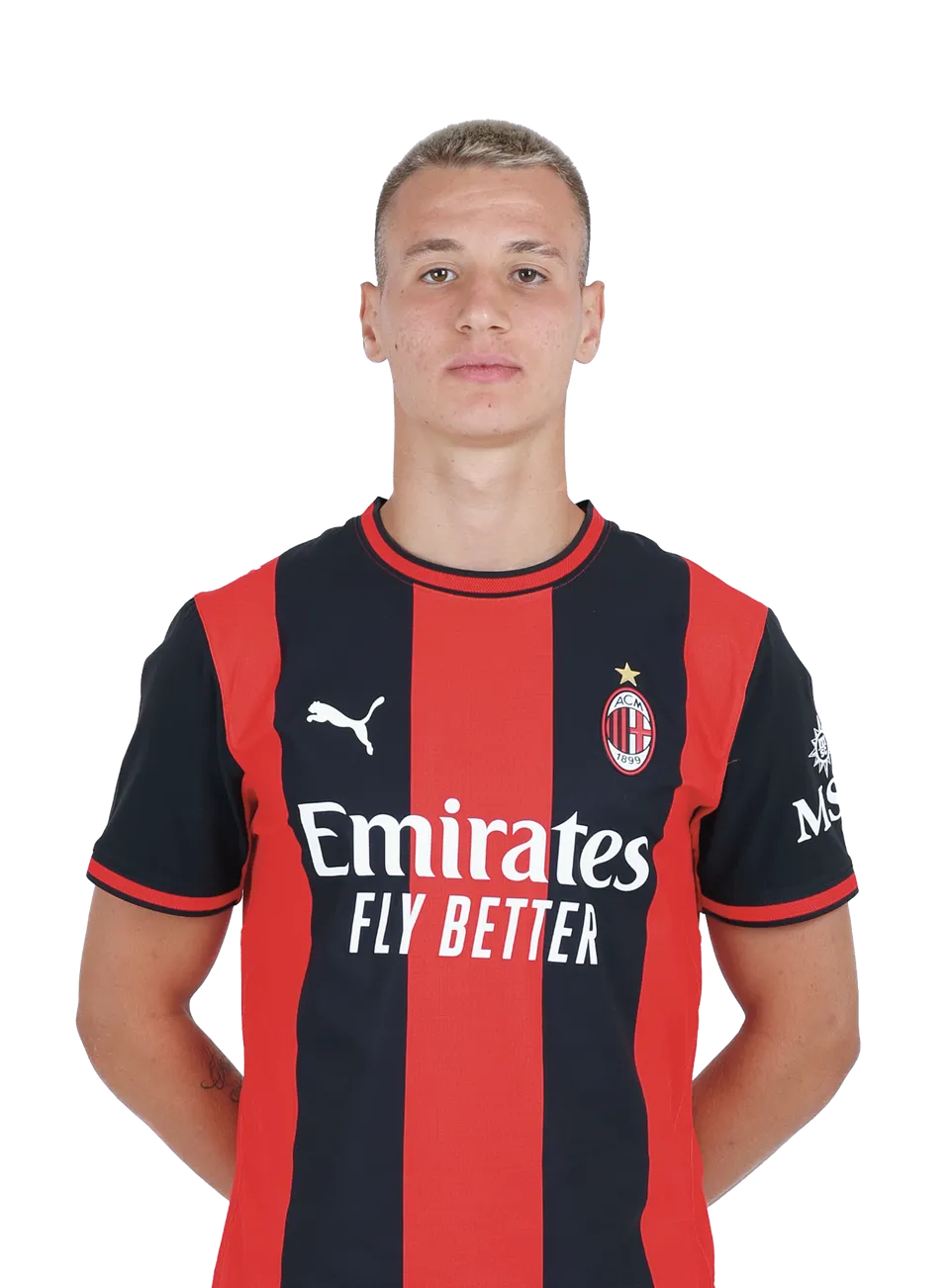 AC Milan Kit Gara maglia Home Authentic Camarda uomo