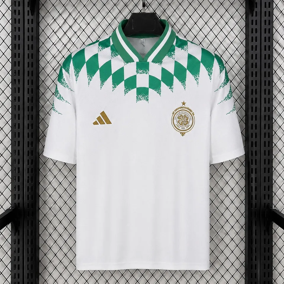 Tifoso Store Celtic Stadium 2026/27 maglia bianca rombi