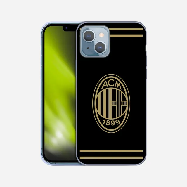 AC Milan Black Case cover iPhone 13 nero oro unisex