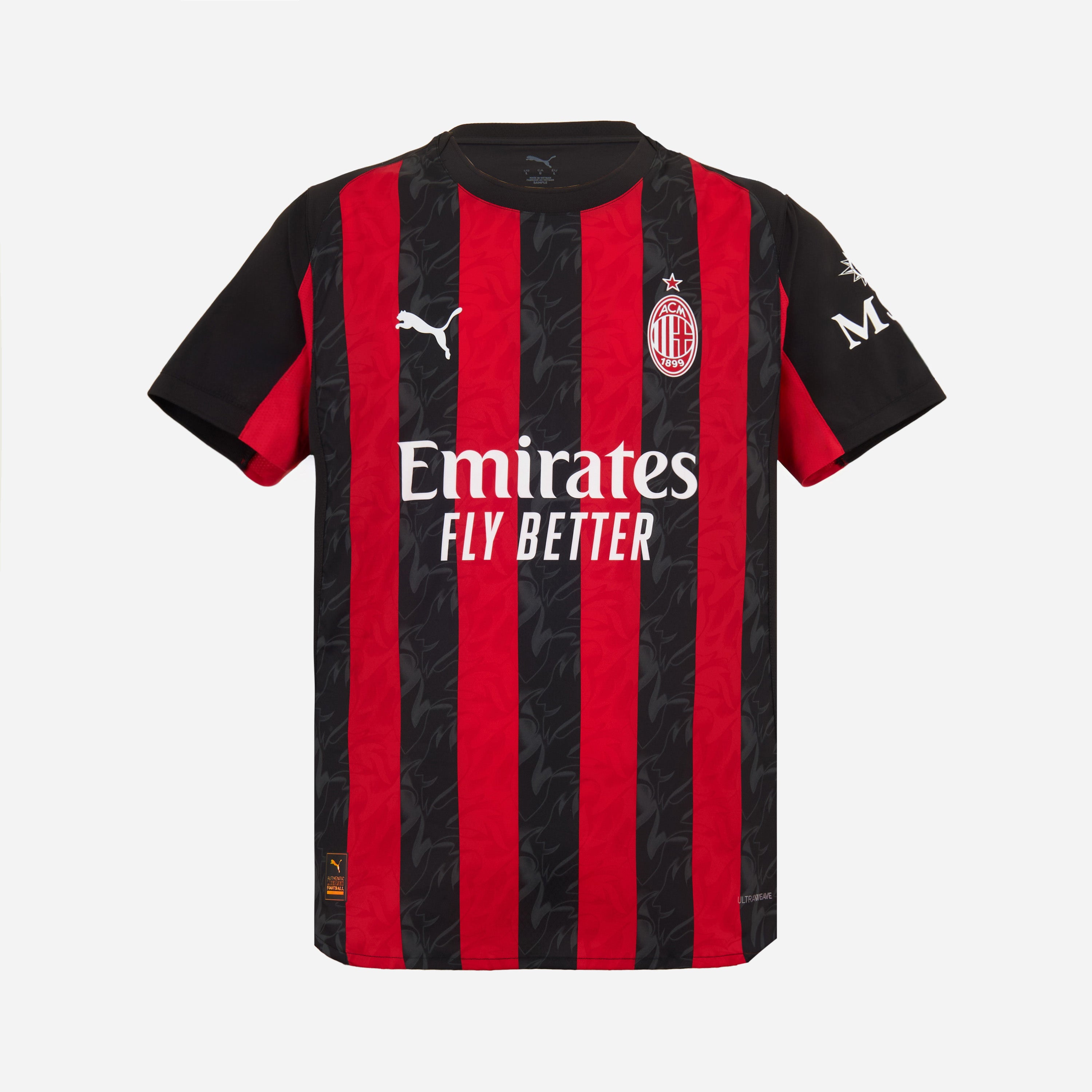 AC Milan Home Authentic 2025/26 maglia uomo rossonera