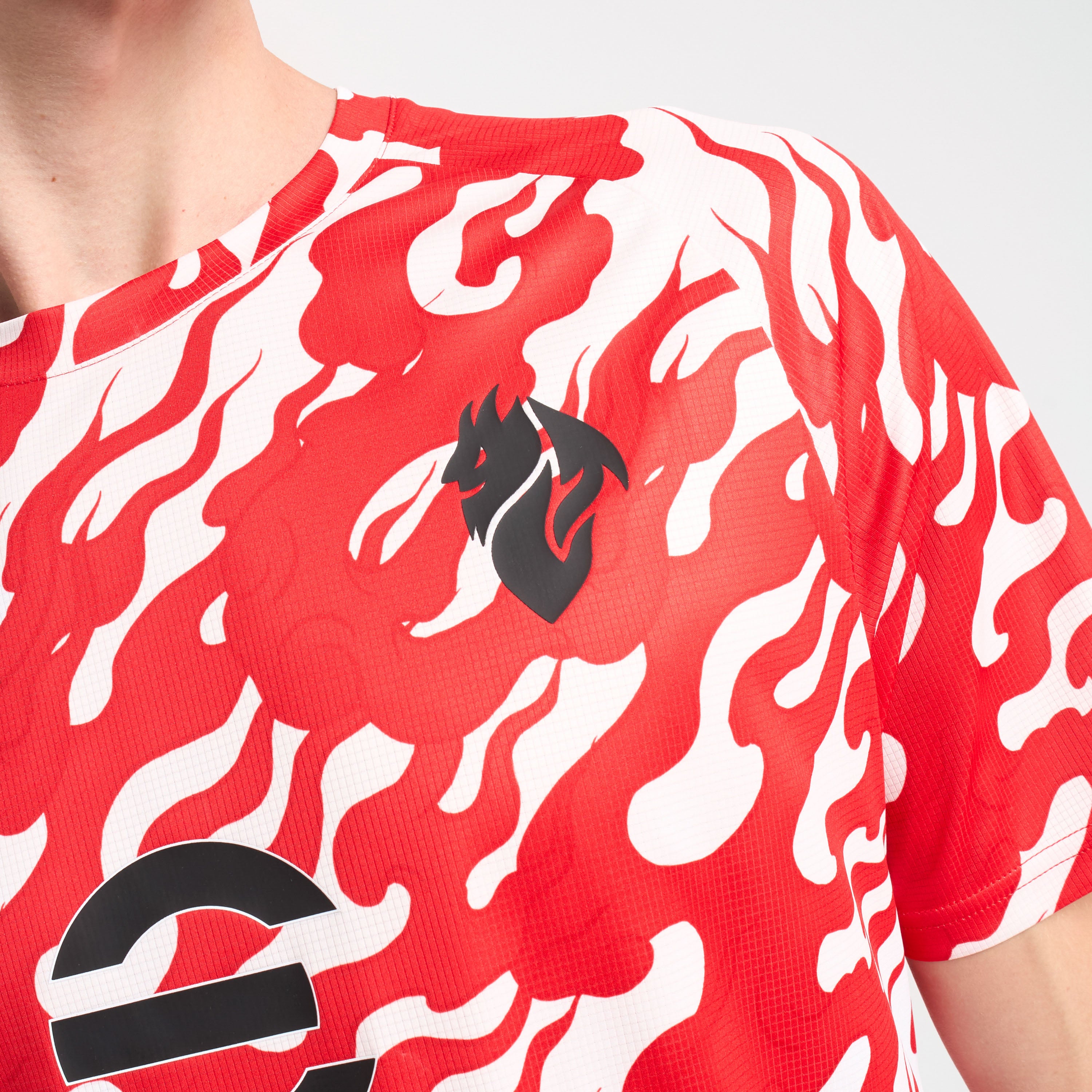 AC Milan Allenamento Prematch 2025/26 maglia rosso bianco traspirante