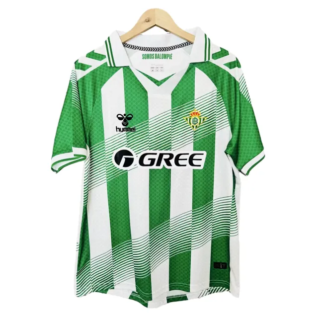 Real Betis Home 2026/27 maglia calcio a strisce bianco verdi