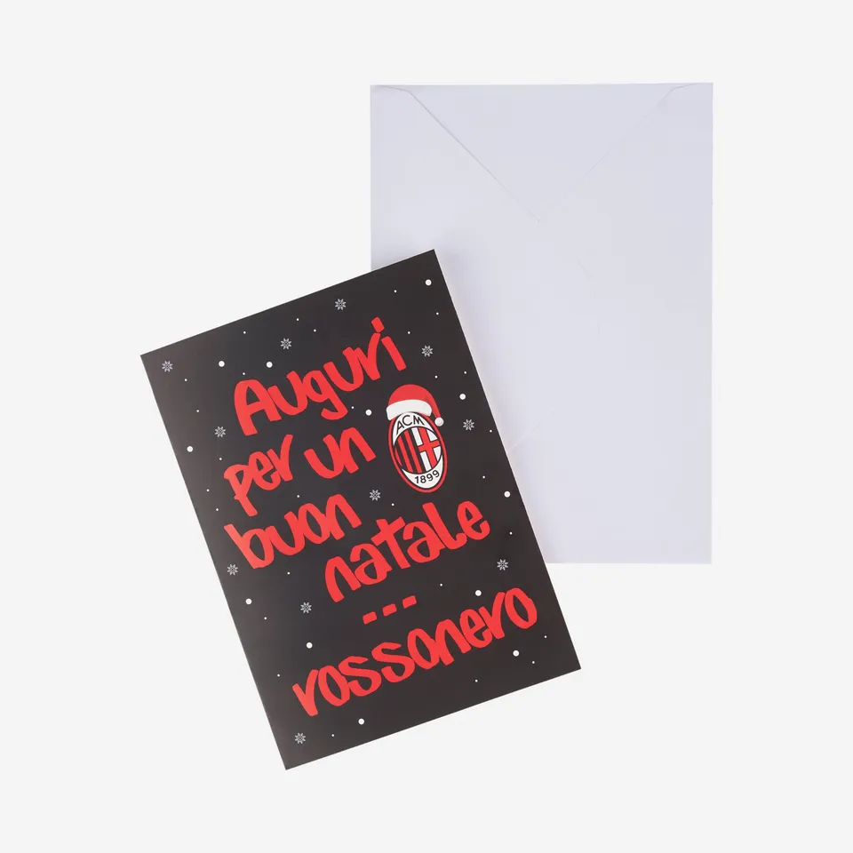 AC Milan Christmas Greeting Card biglietto natale con busta