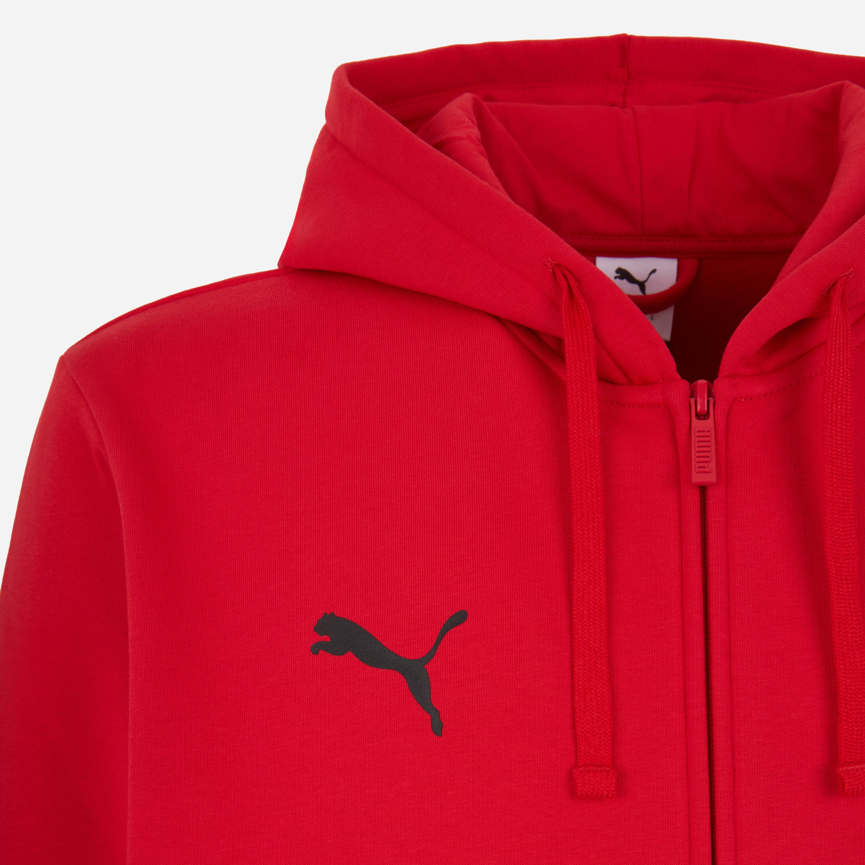 AC Milan Magliette Felpa Rossa Zip con Cappuccio Uomo Essential