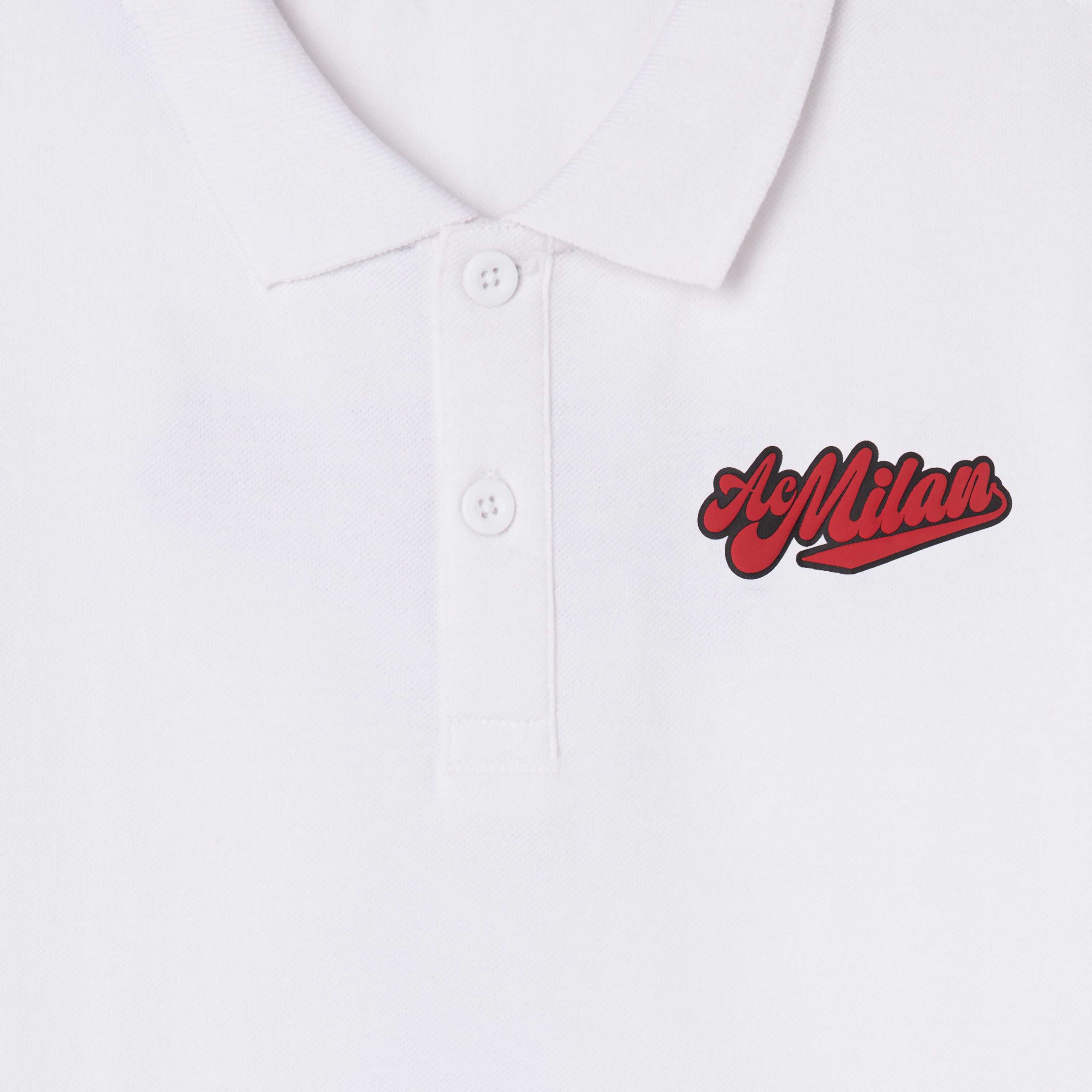 AC Milan Teddy Polo Bambino Bianca Manica Corta