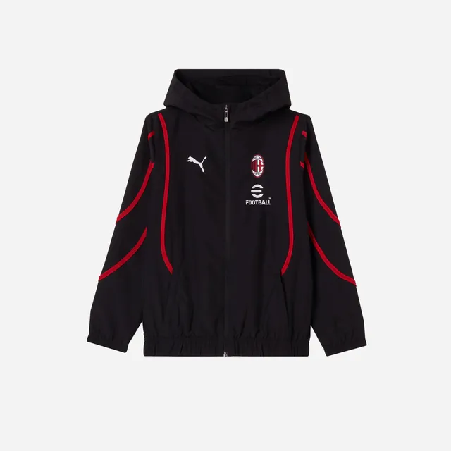 AC Milan Prematch 2024/25 giacca bimbo con cappuccio