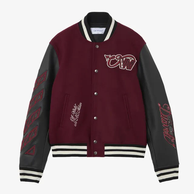 AC Milan Varsity Off-White giacca uomo bordeaux lana M