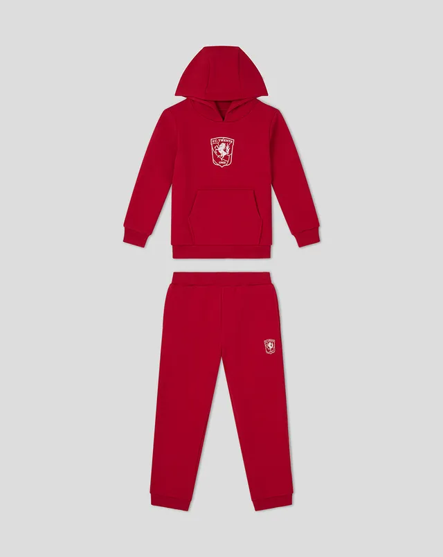 Twente Core 25/26 tuta bambino felpa e pantaloncini rossa