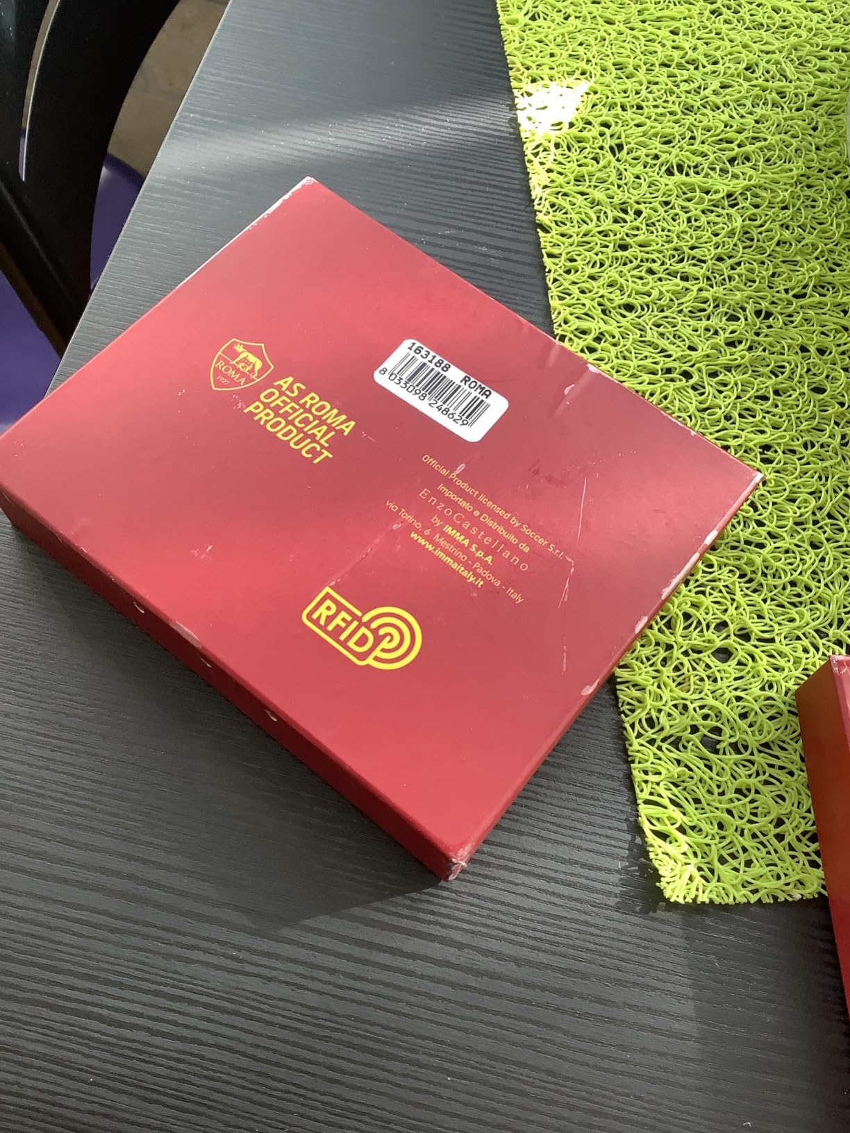 Roma Fanshop Accessori Portafoglio in Pelle Logo Roma Ufficiale