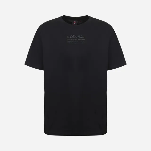 AC Milan Casciavit Black Grey maglietta nera cotone