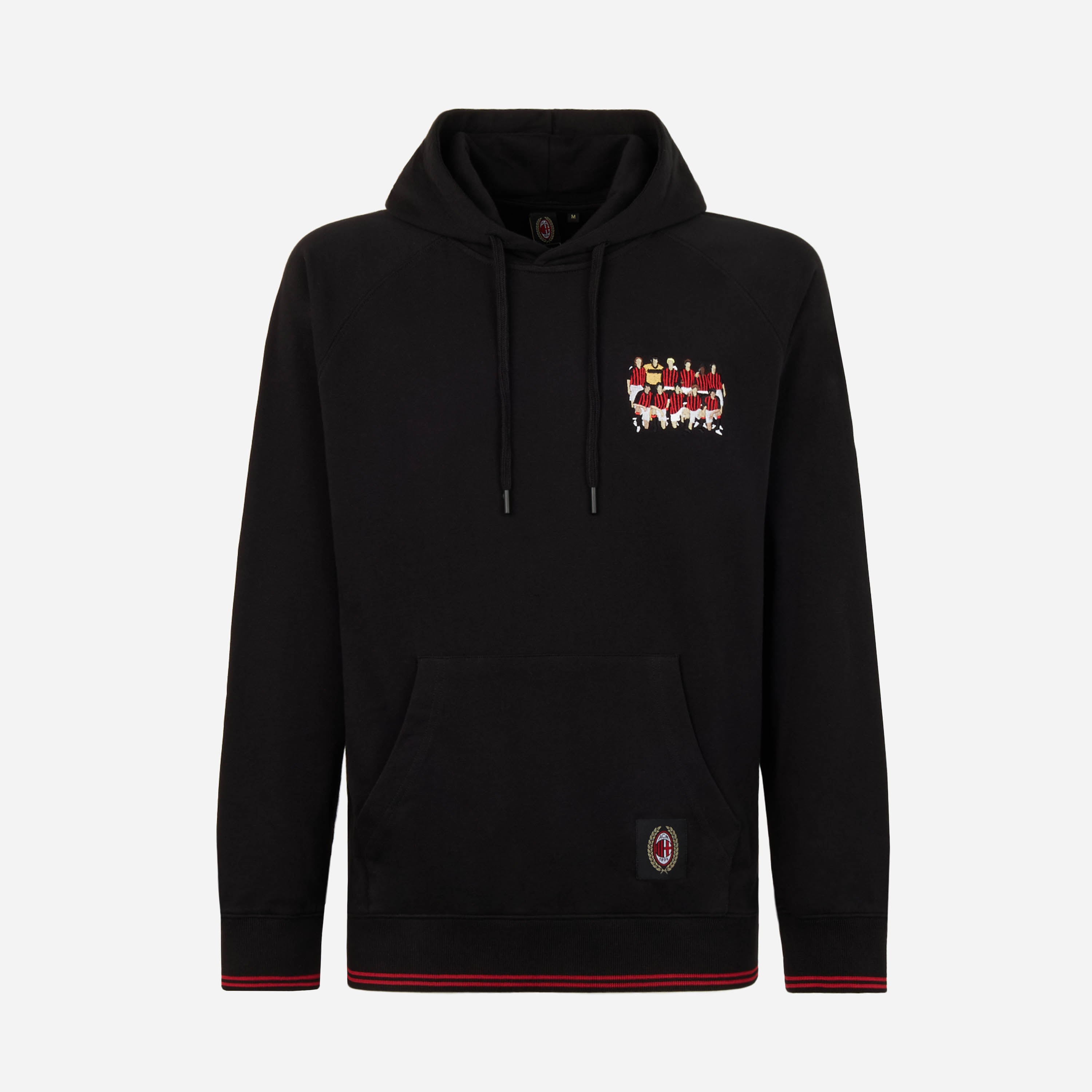 AC Milan Retro 2003 felpa con cappuccio cotone unisex