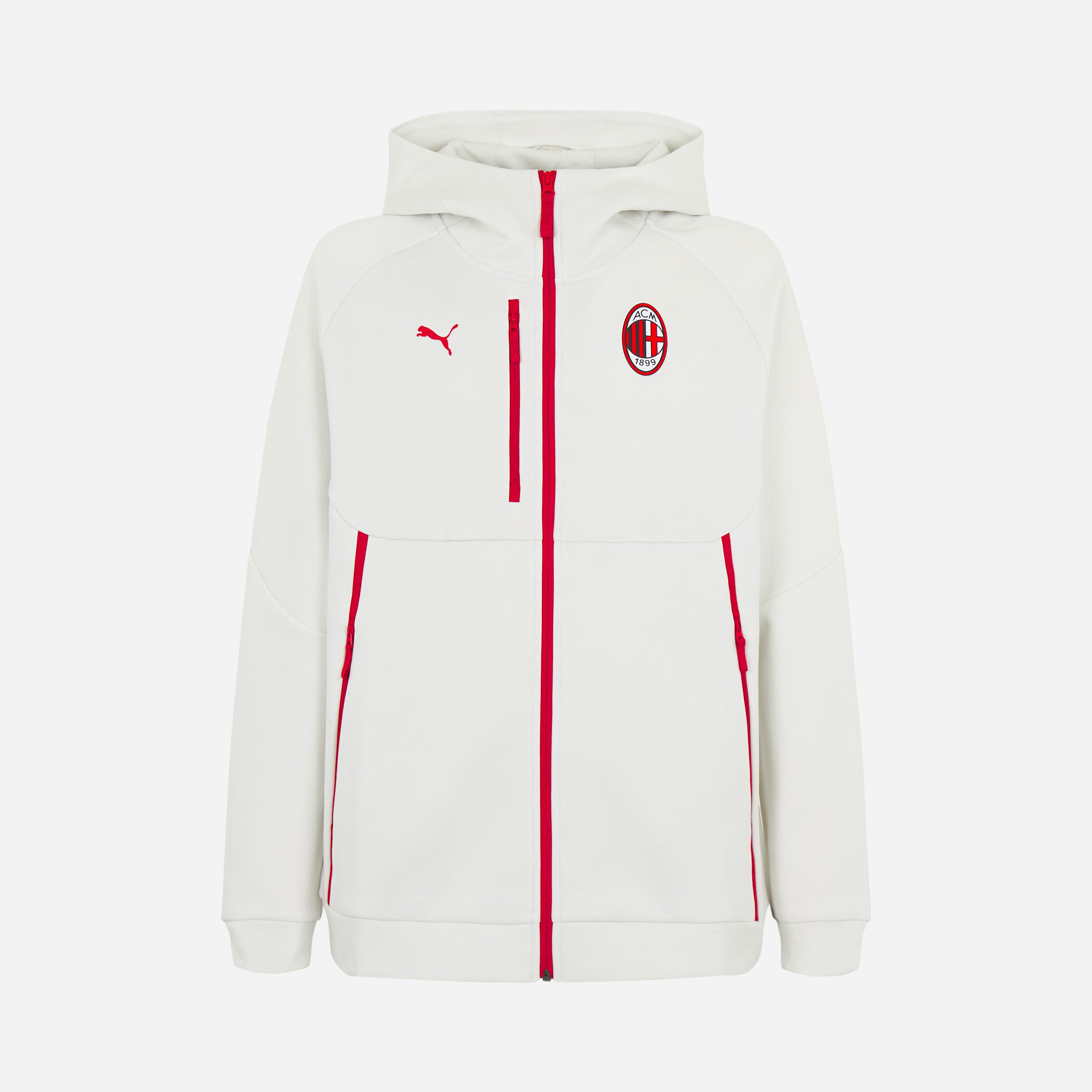 AC Milan Pumatech 2026/27 giacca bianca cappuccio