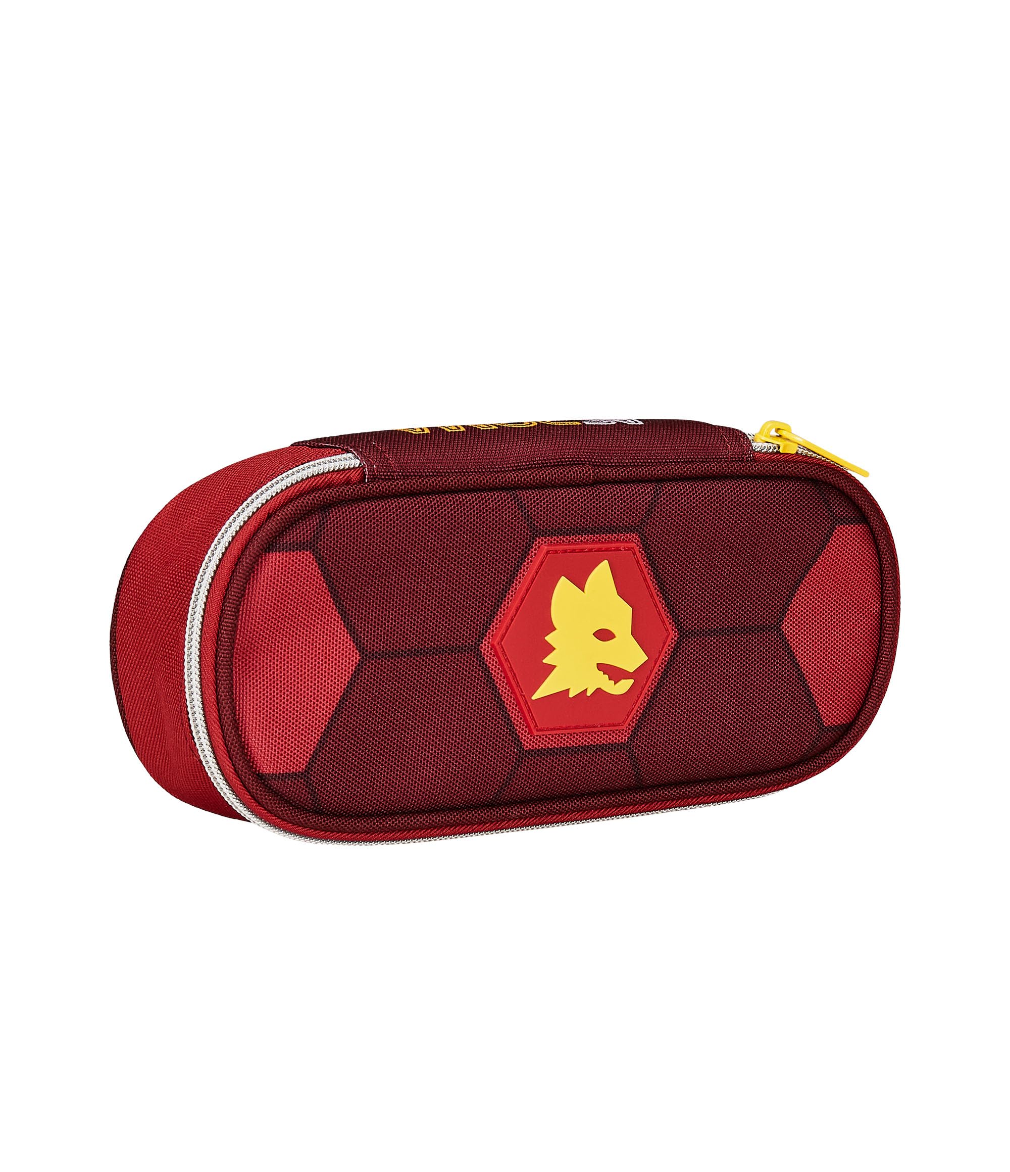 Roma Fanshop Scuola Round Plus portapenne giallo rosso