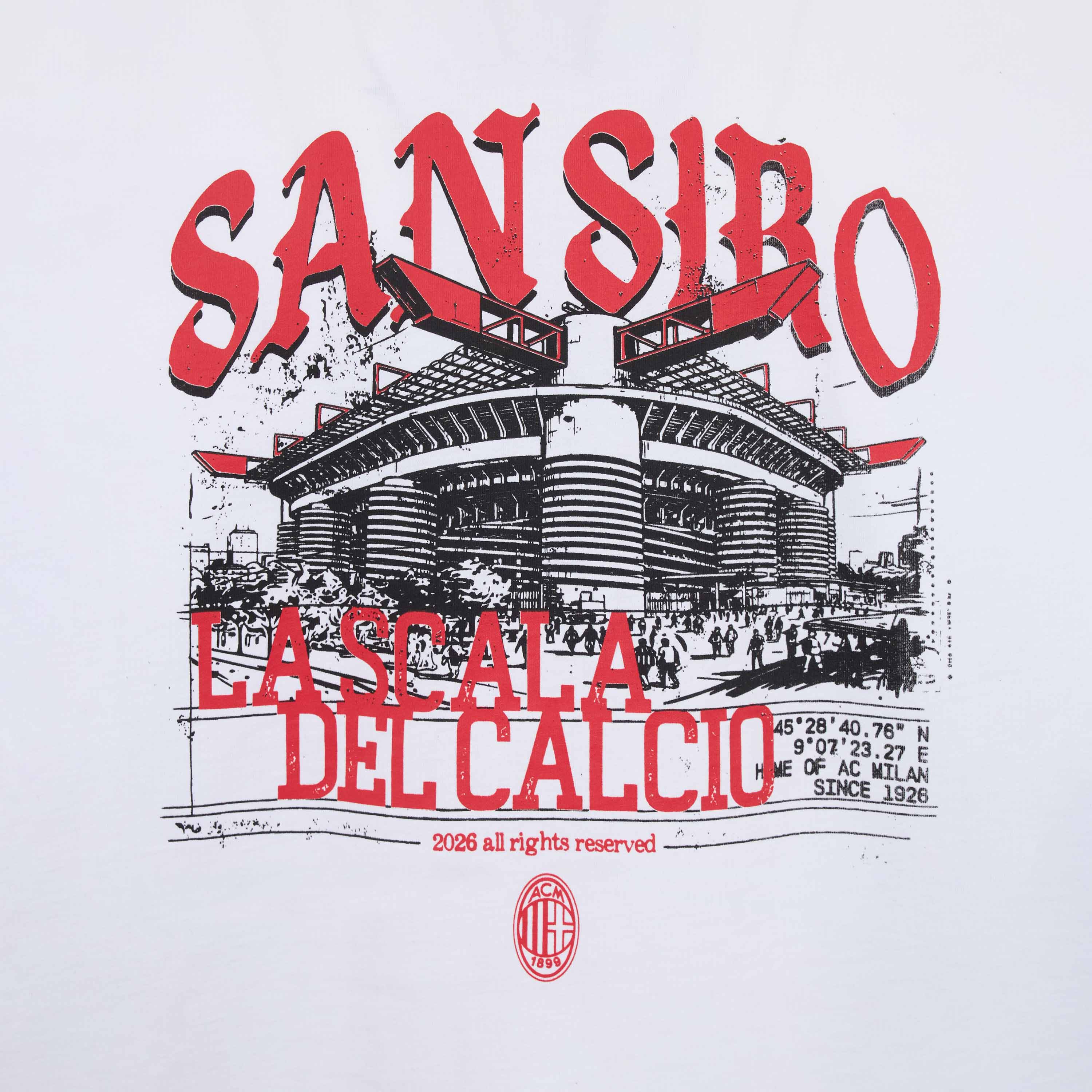 AC Milan San Siro White t-shirt bianca uomo M
