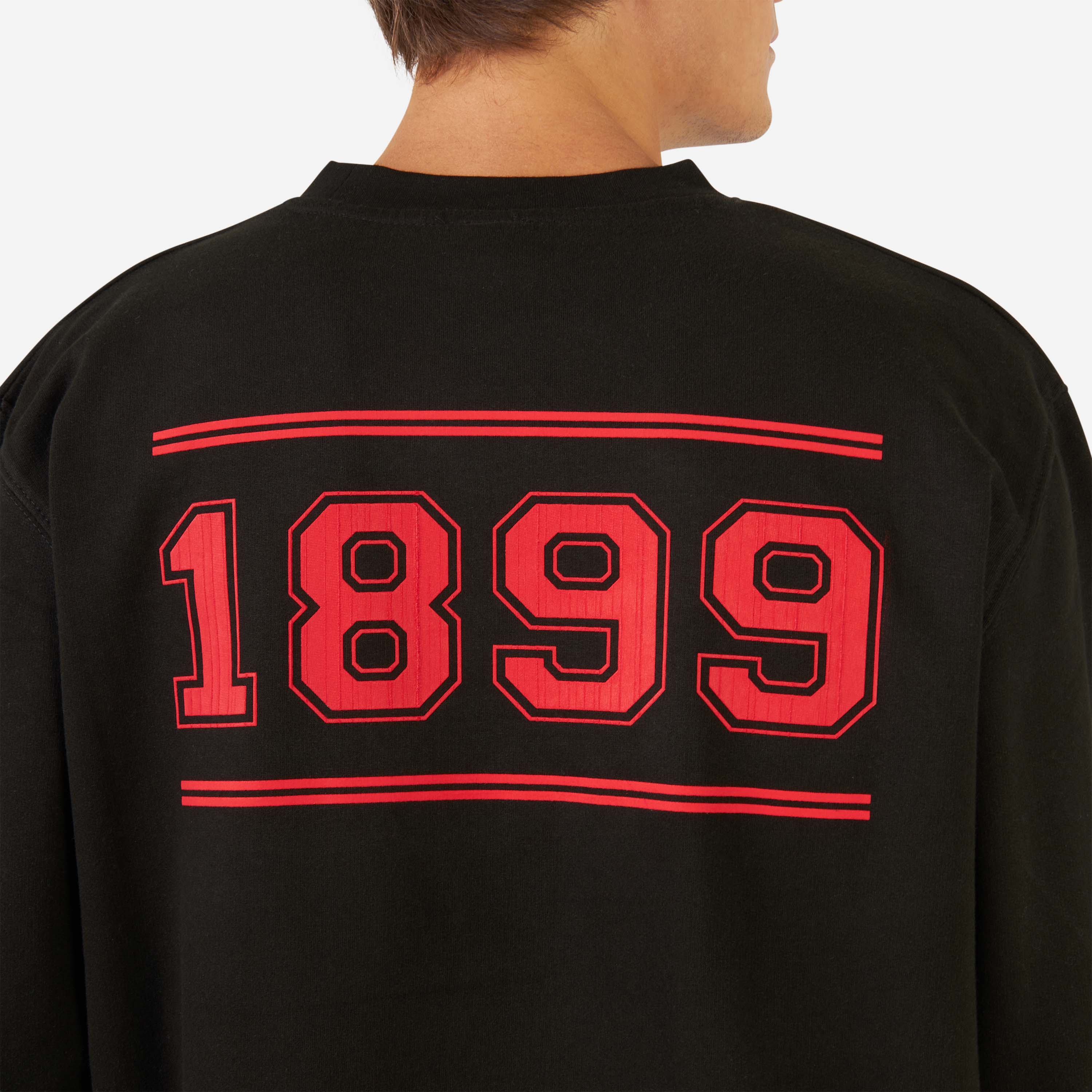 AC Milan College felpa uomo L girocollo cotone 1899
