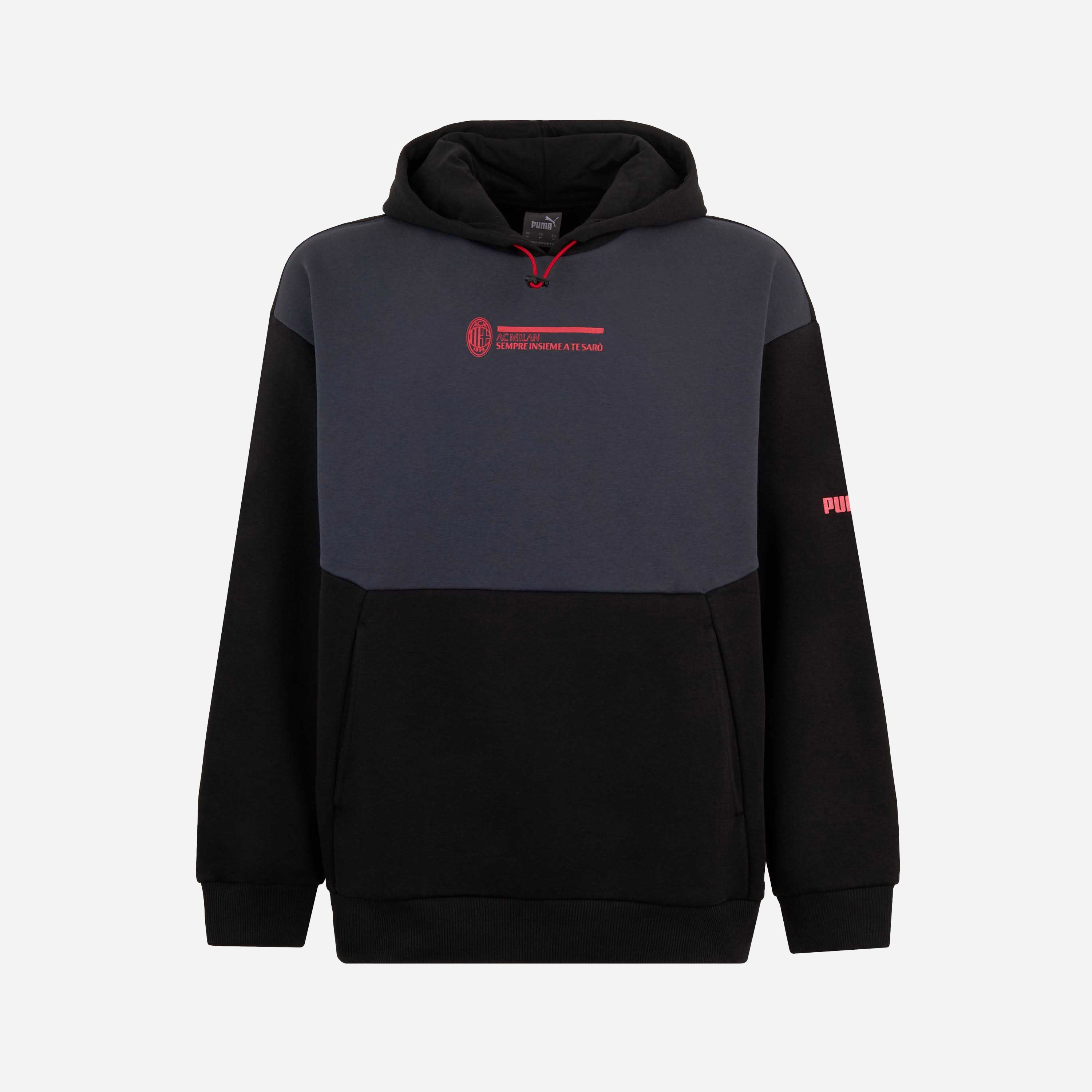 AC Milan Felpe Football Culture hoodie zip uomo con cappuccio