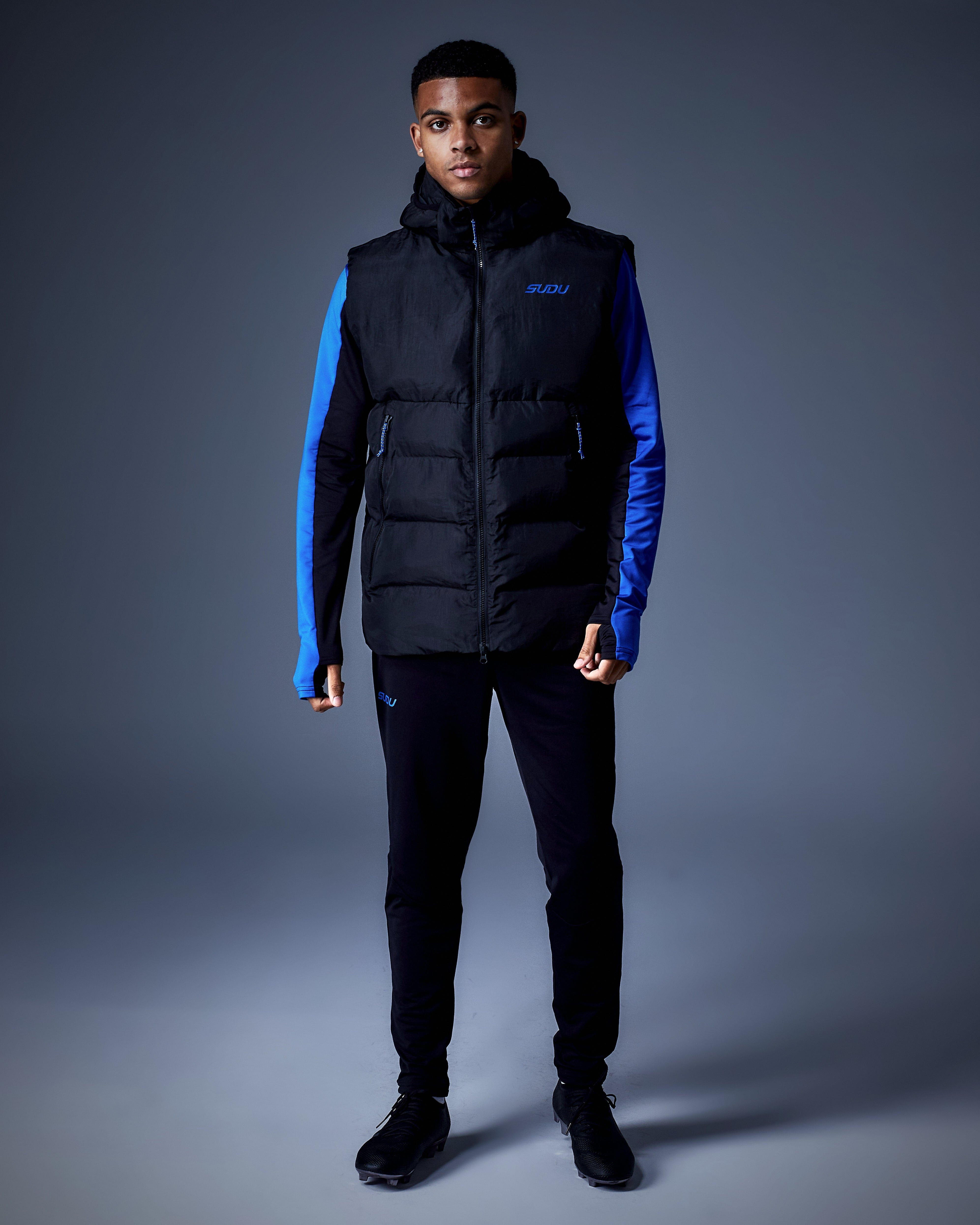 Wales SUDU Clothing gilet SPG 01 Play nero antipioggia