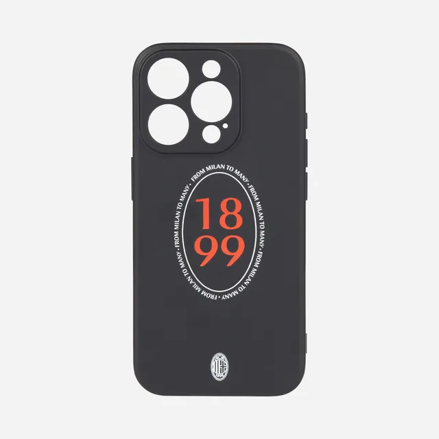 AC Milan 1899 cover iPhone 15 nera